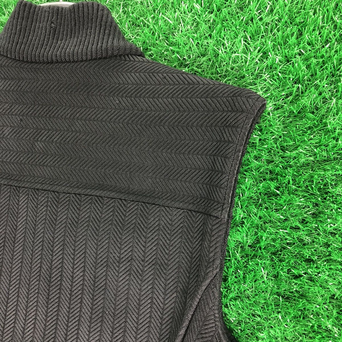 Dior Vintage Christian Dior Sports Herringbone Zipper Vest Size S / US 4 / IT 40 - 9 Thumbnail