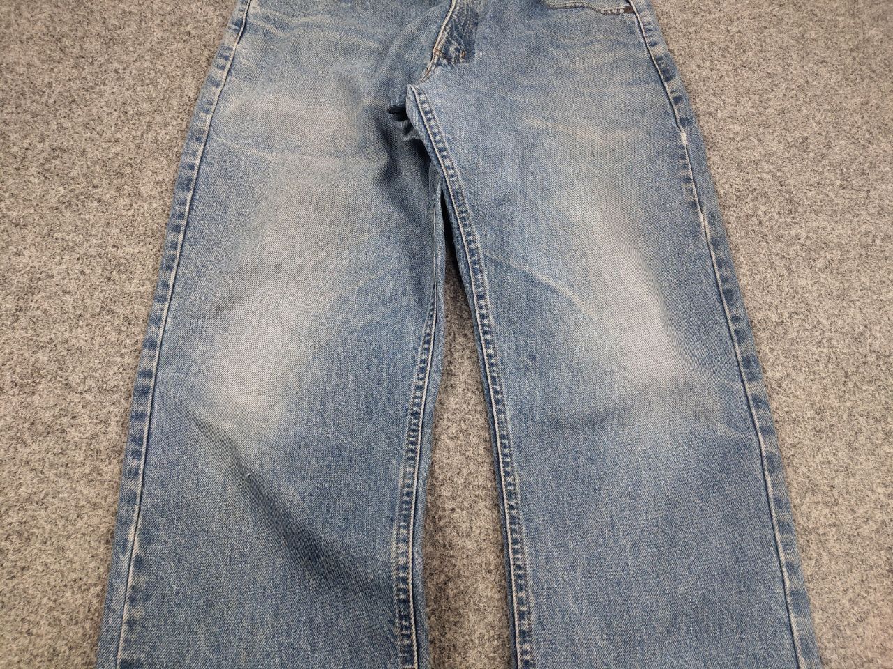 Carhartt Vintage 90's USA Carhartt Faded Blue Distressed Denim Jeans Size US 34 / EU 50 - 9 Thumbnail