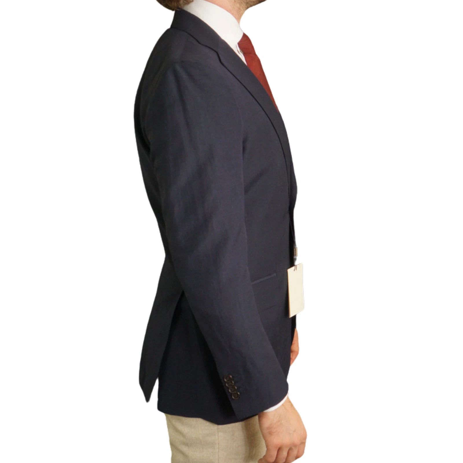 Suitsupply Men Suitspply Blazer Lazio Int Navy Wool Linen Angelico US38 Size 38R - 2 Thumbnail
