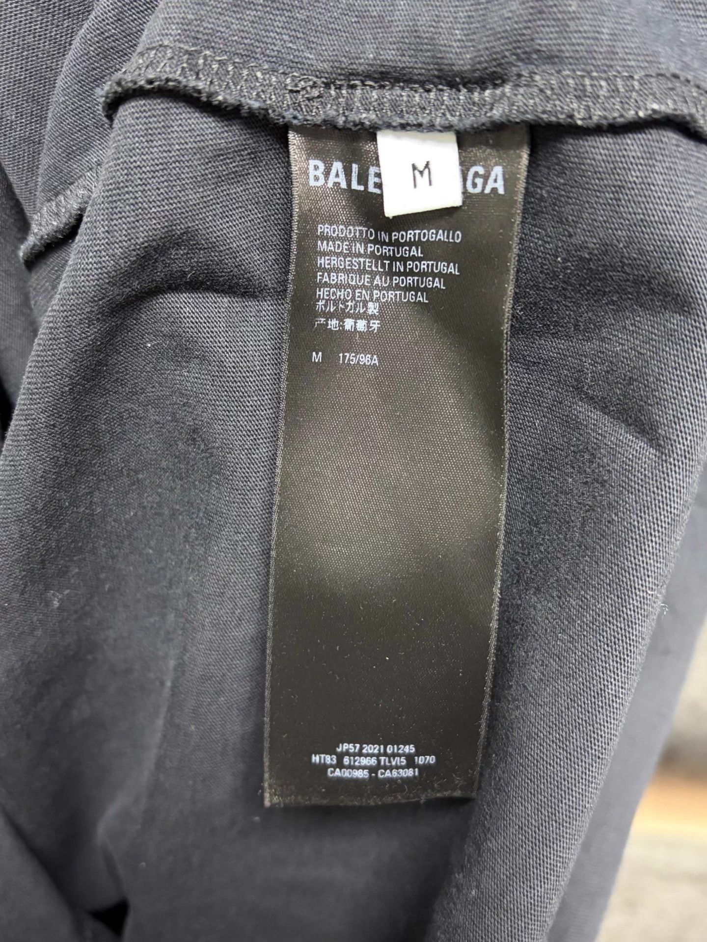 Balenciaga Balenciaga M Black Short Sleeve T-shirt Size US M / EU 48-50 / 2 - 4 Thumbnail