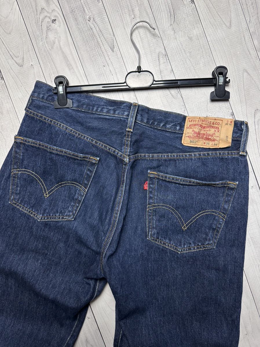 Levi's Vintage Levi’s 501 indigo jeans denim Mexico 36/34 Size US 36 / EU 52 - 8 Thumbnail