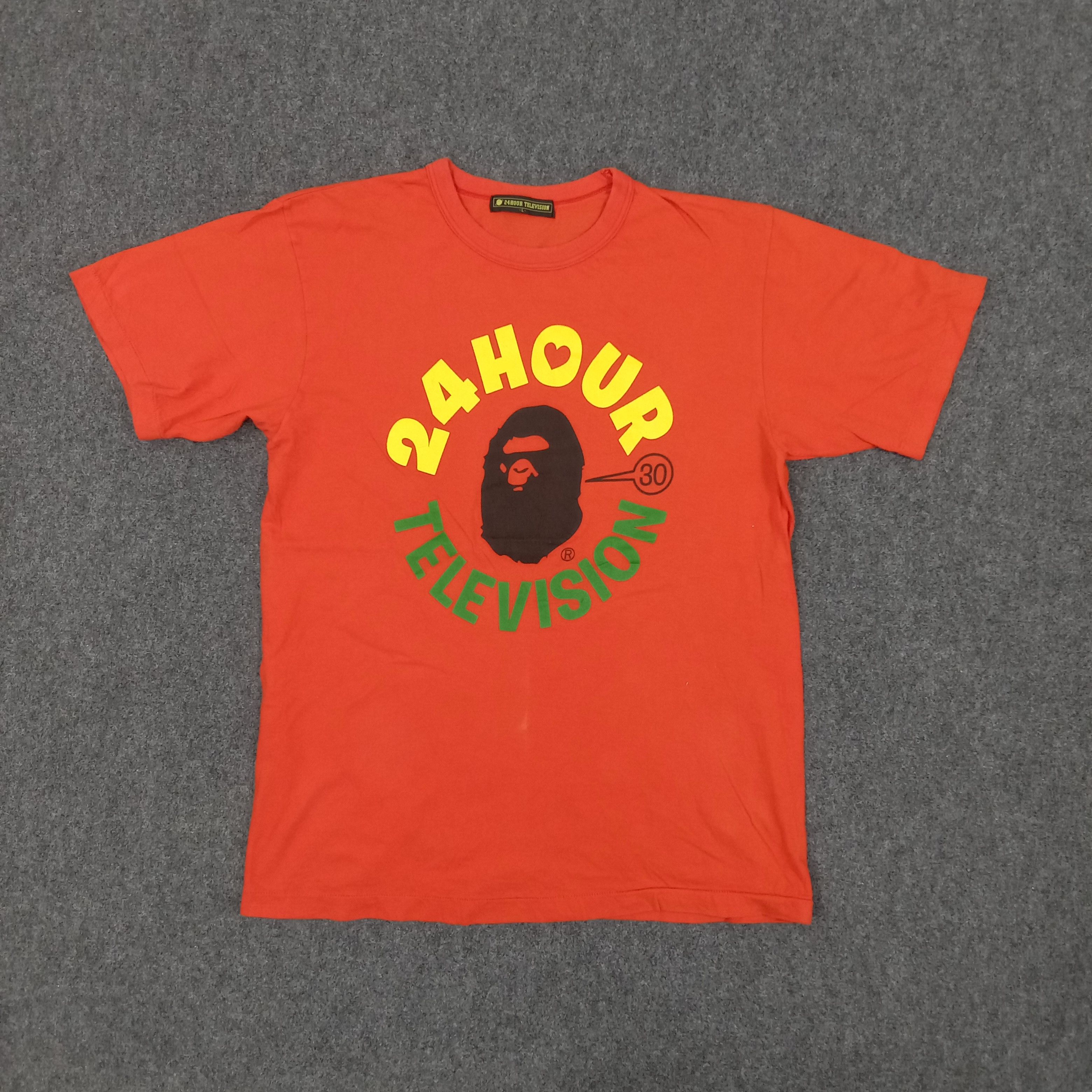 Japanese Brand × Vintage 24 Hour Television X Bape Japanese Style Tshirt Size US M / EU 48-50 / 2 - 1 Thumbnail