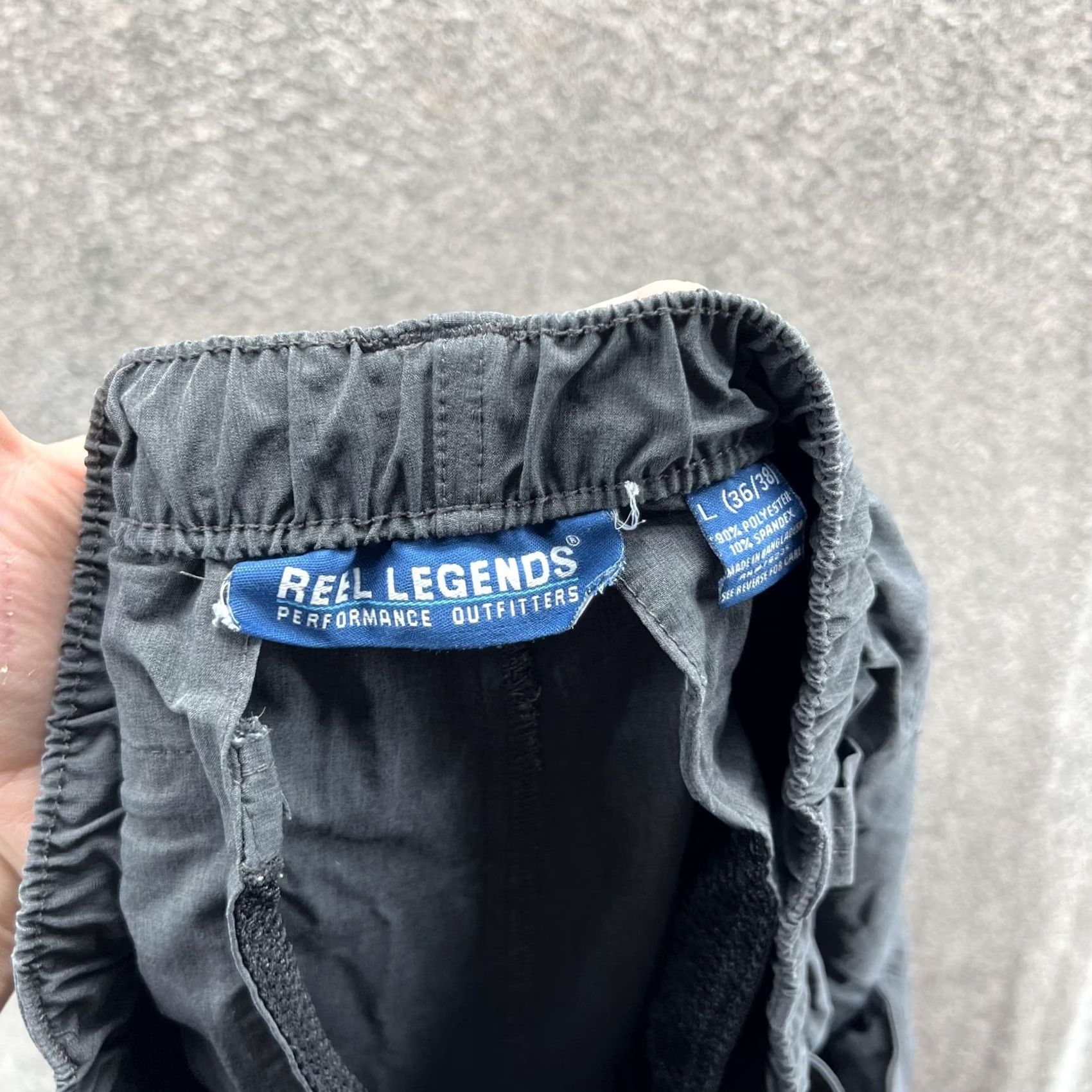 Vintage Reel Legends Pants Mens L Gray Convertible Cargo Nylon Hiking Fishing Pants Size US 33 - 5 Thumbnail