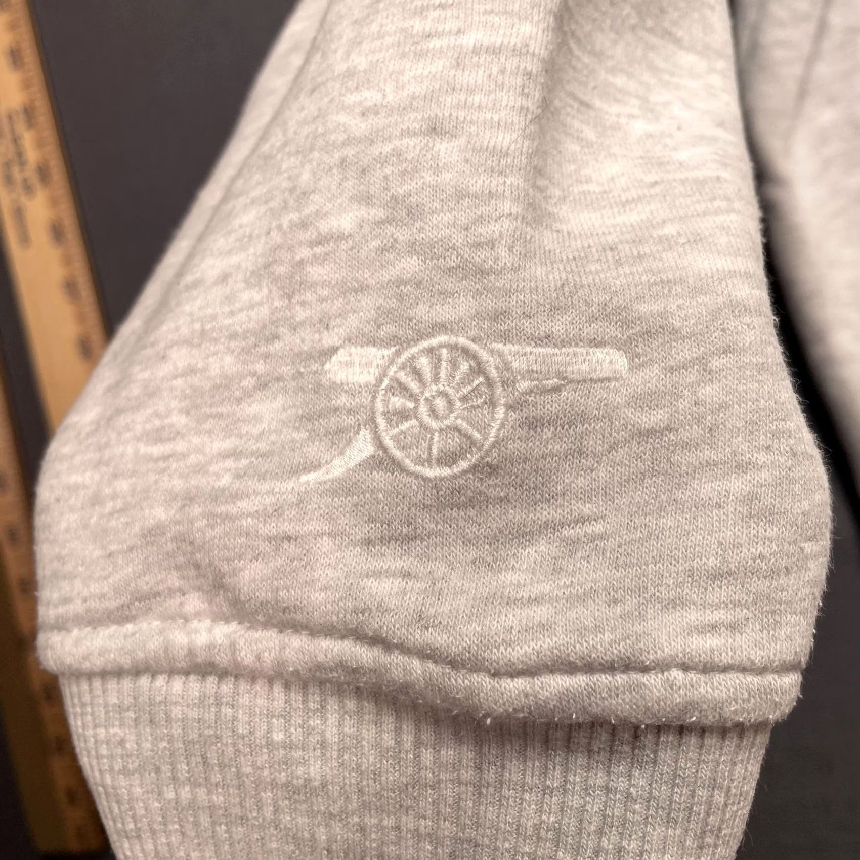 Vintage Arsenal Hoodie Mens XL Gray AFC Letter Graphic Fleece Pullover Soccer Size US XL / EU 56 / 4 - 8 Thumbnail