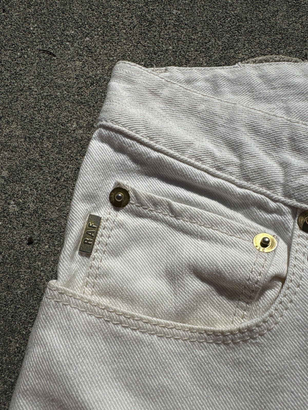 Raf by Raf Simons White RAF by Raf Simons Denim Size US 28 / EU 44 - 3 Thumbnail