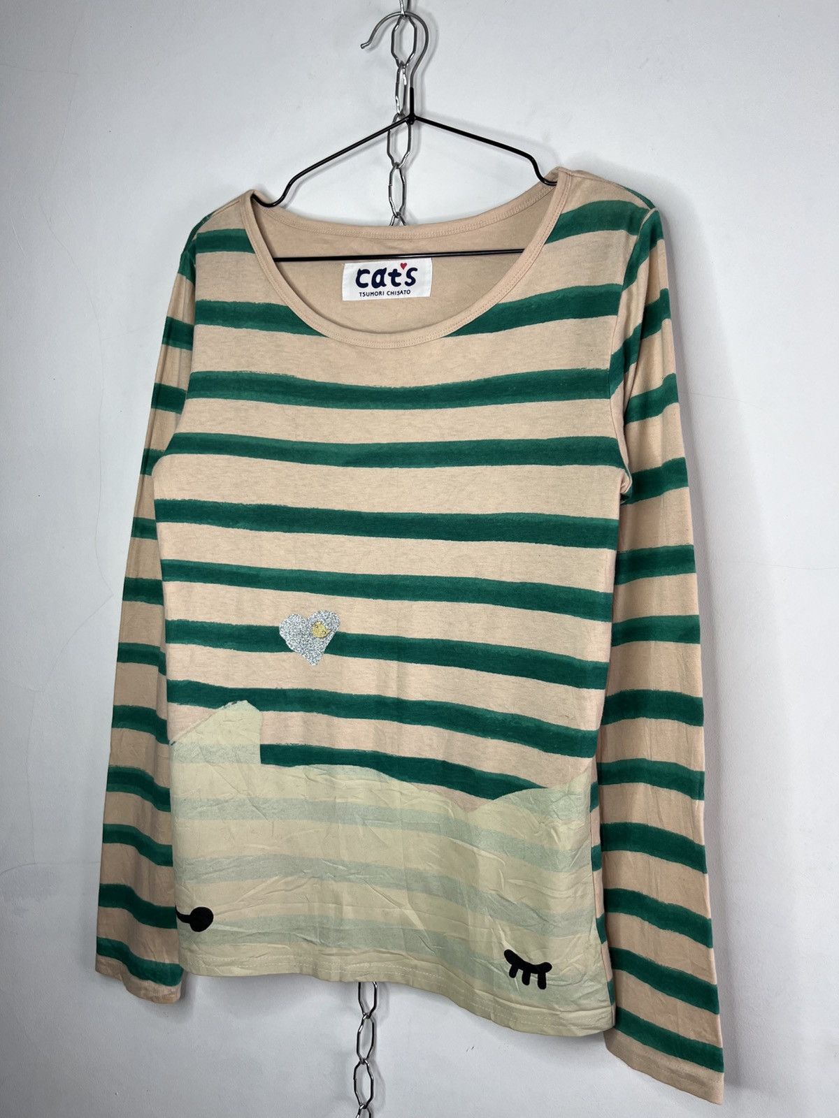 Tsumori Chisato Tsumori Chisato Cats Nya Logo Stripe Printed Longsleeve Size M / US 6-8 / IT 42-44 - 12 Thumbnail