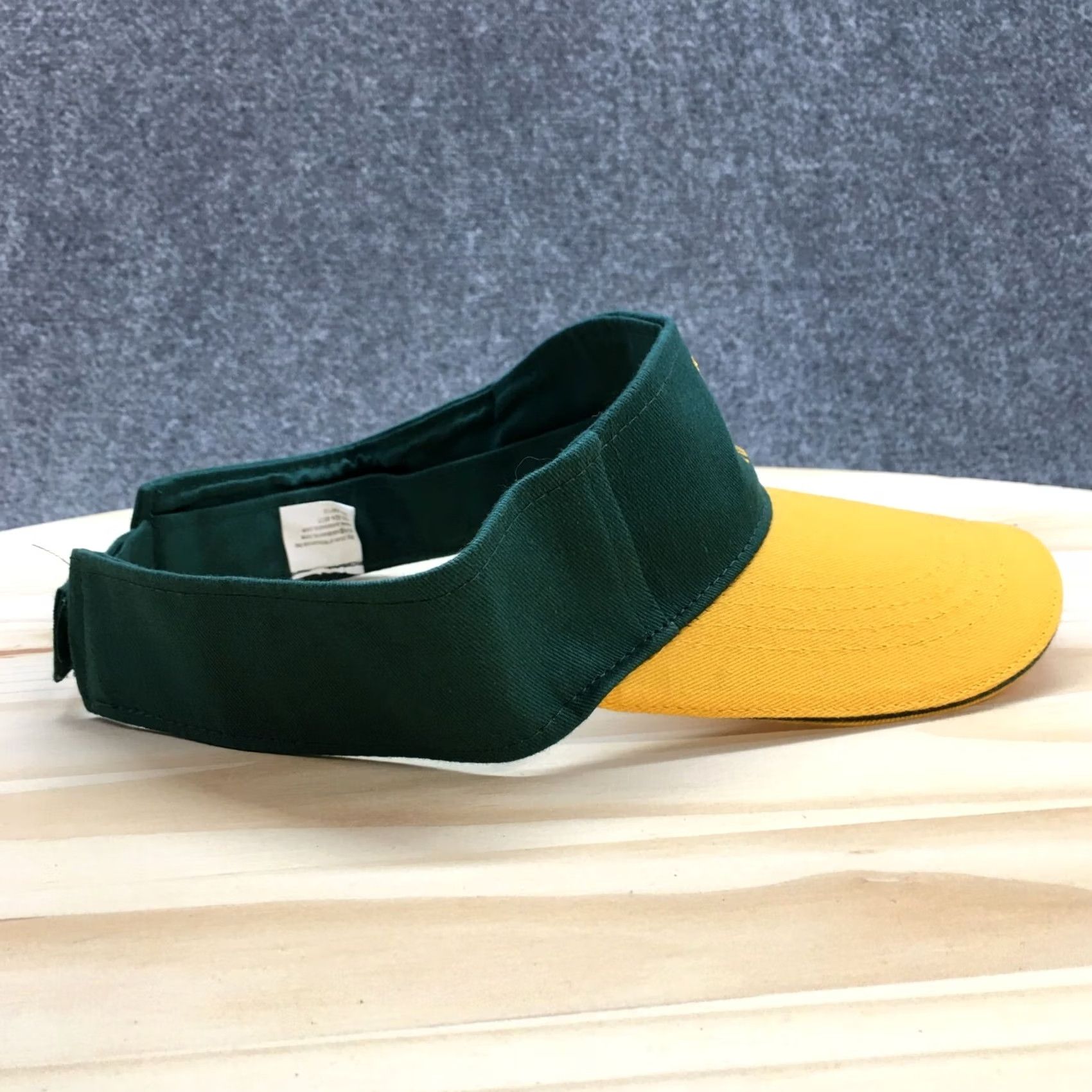 Vintage Lambeau Field 1957 Visor Cap Hat Mens One Size Green Yellow Cotton Adjustable Size ONE SIZE - 5 Thumbnail