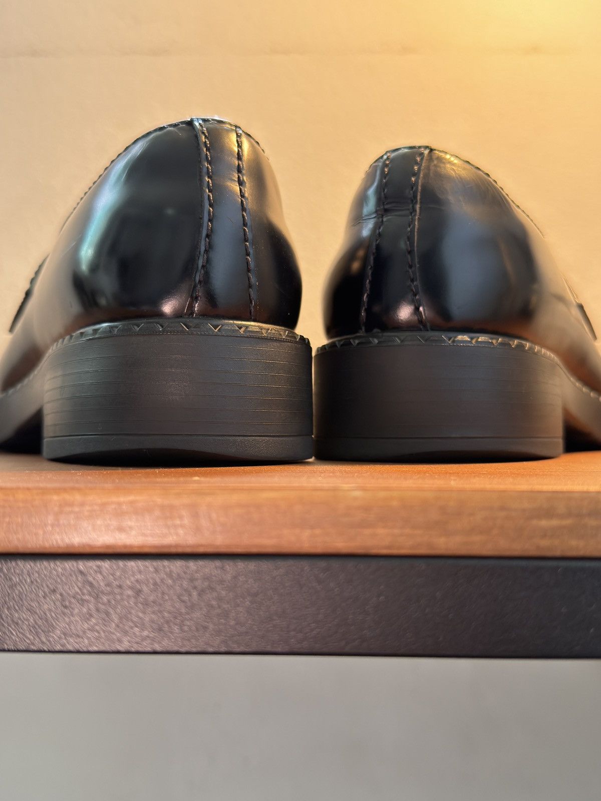Prada Chocolate brushed leather loafers (Defective) Size US 5 / EU 37 - 5 Thumbnail