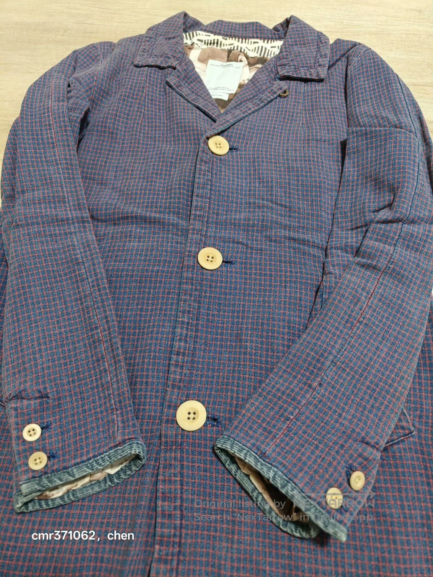 Visvim visvim 15ss Mies Coat Indigo Check. Size US S / EU 44-46 / 1 - 5 Thumbnail