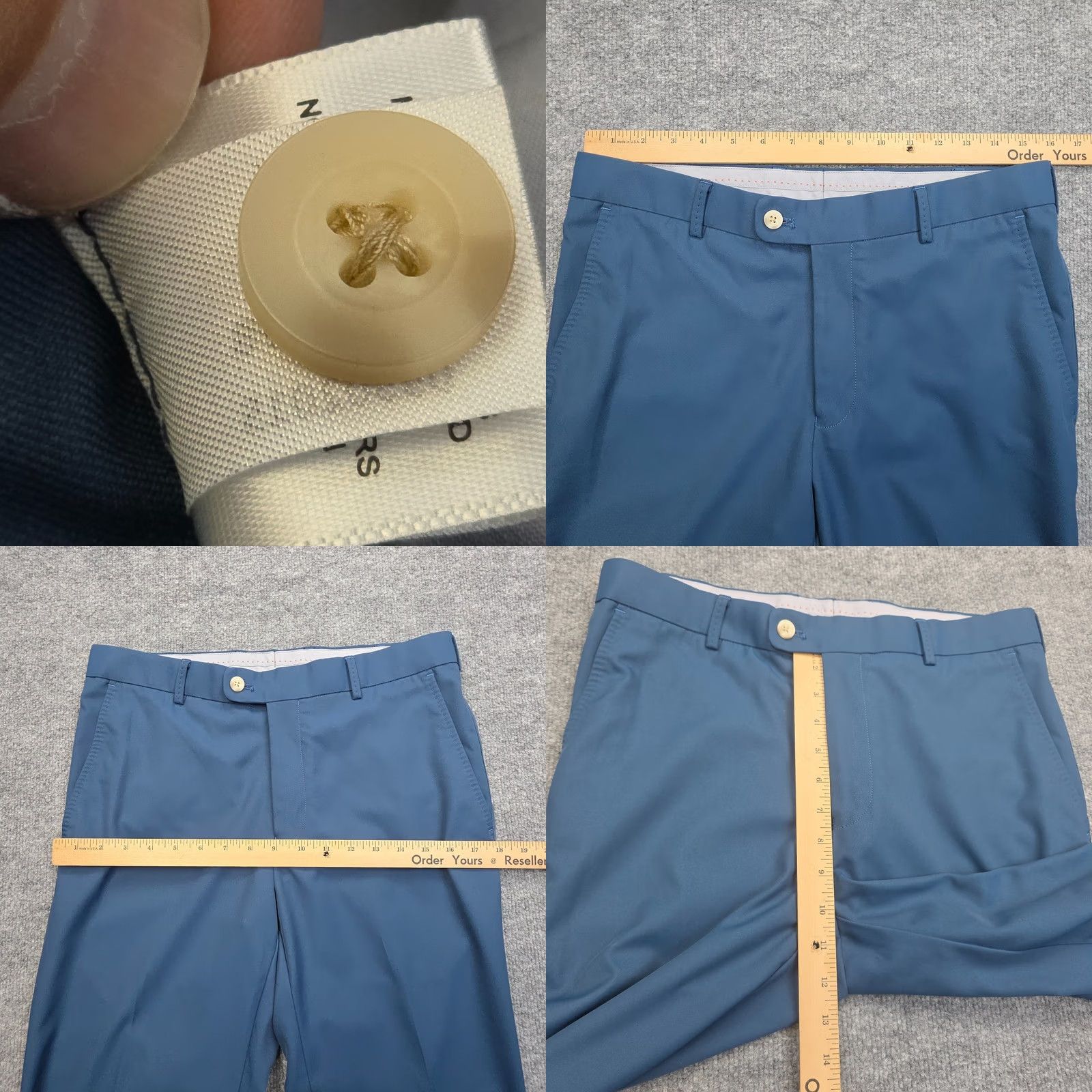 Peter Millar Peter Millar Eb66 Pants Mens 32 Blue Stretch Wicking Performance Golf Khakis Size US 32 / EU 48 - 8 Thumbnail