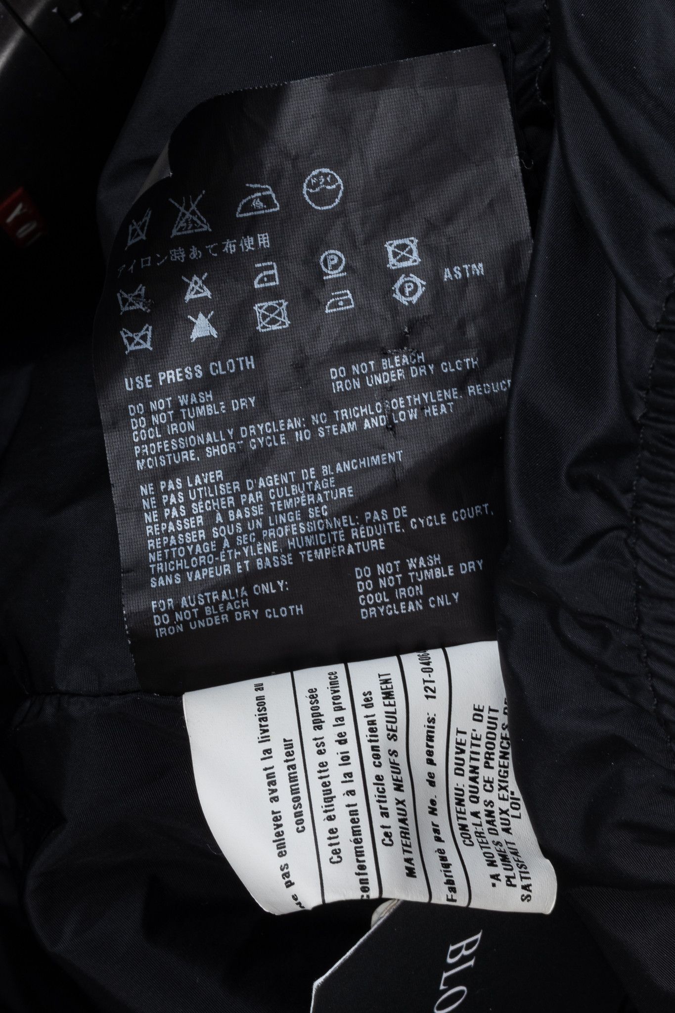 Prada Prada Cream Nylon Embroidered-Logo Quilted Down Puffer Size US XL / EU 56 / 4 - 12 Thumbnail