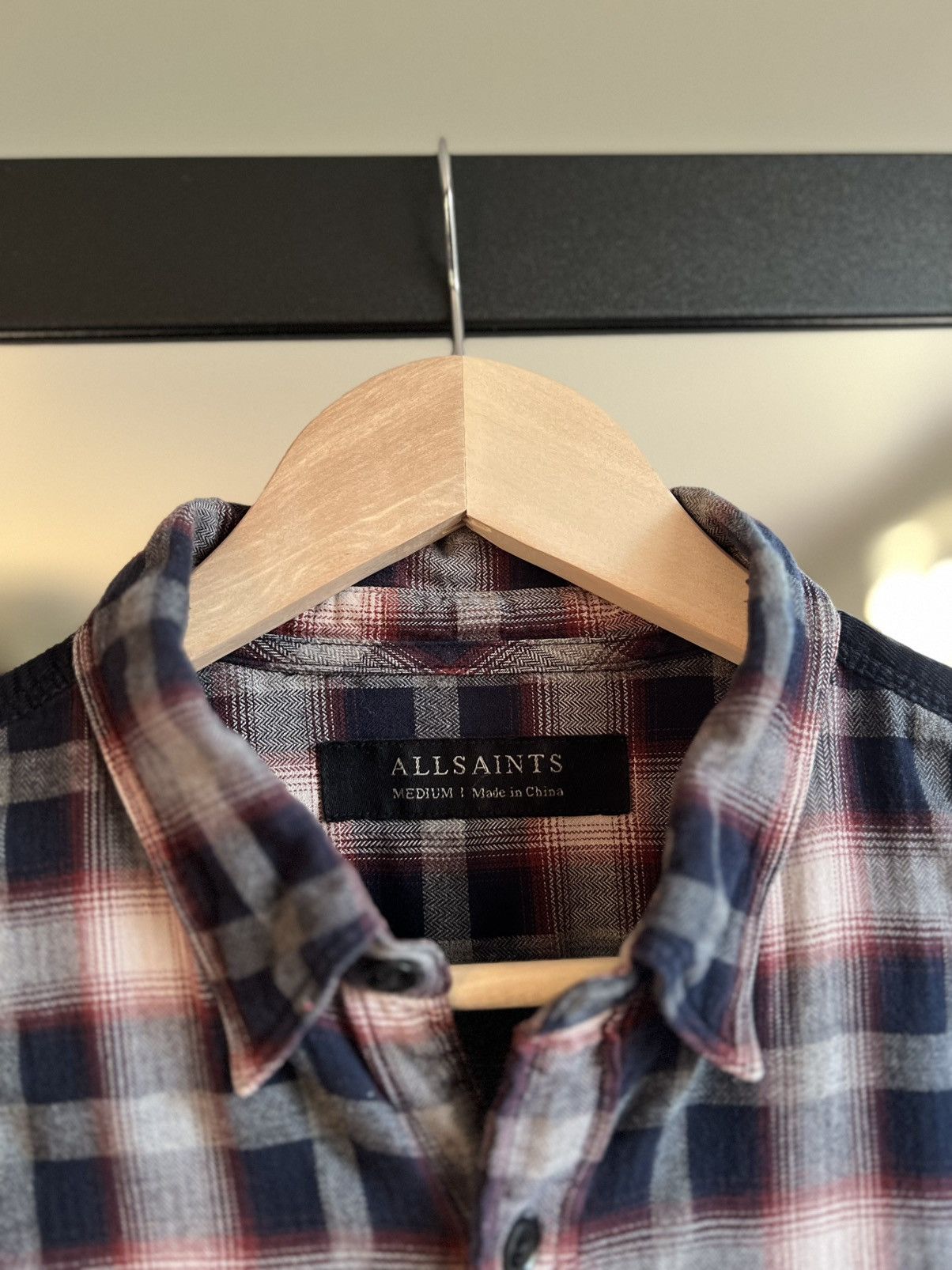 Allsaints Allsaints Plaid Corduroy Accent Cotton Flannel Shirt Size US M / EU 48-50 / 2 - 5 Thumbnail