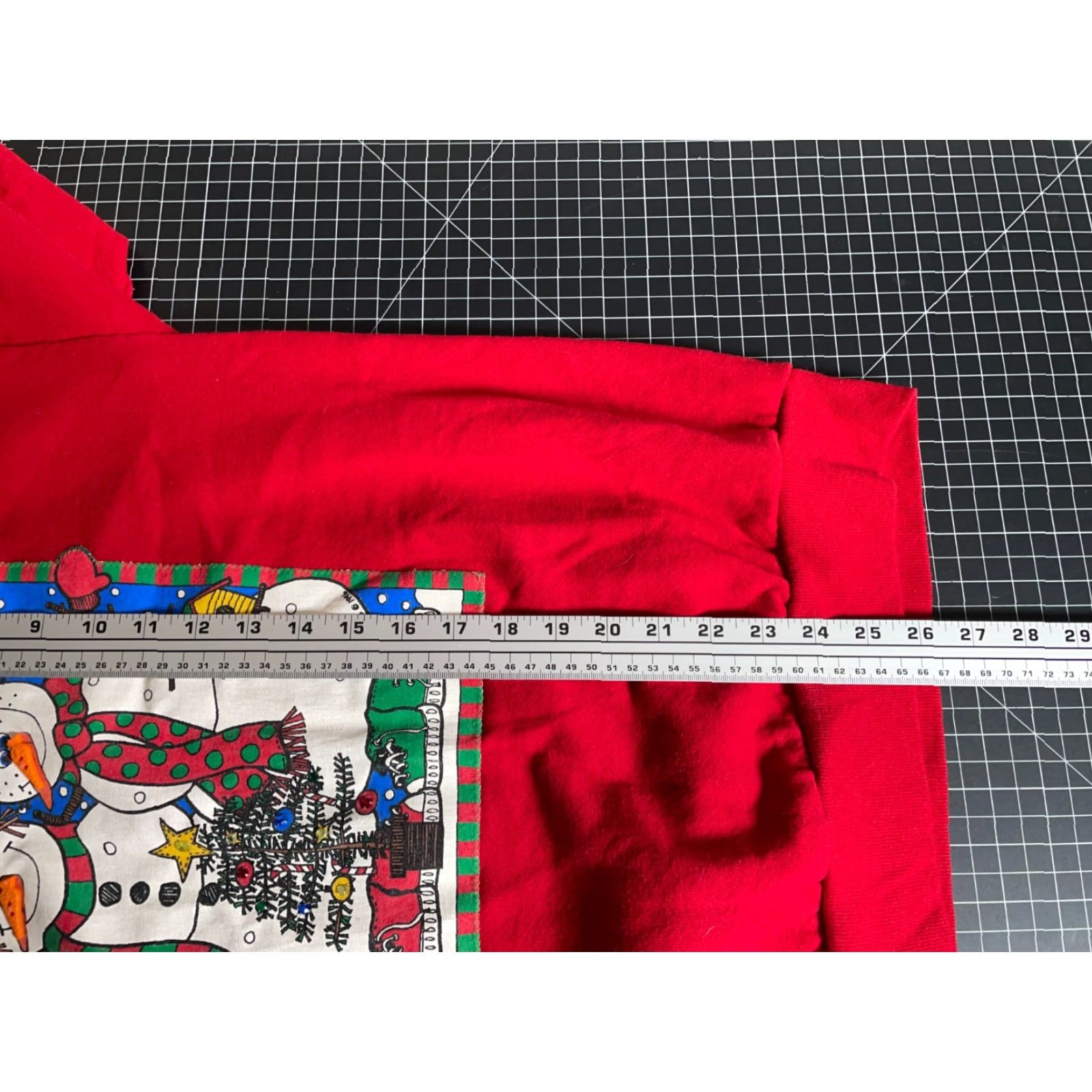 Vintage VINTAGE Zoodles 90s Christmas Snowman Sweatshirt Adult L Red Crewneck Geometric Graphic Print Pullover Size L / US 10 / IT 46 - 6 Thumbnail