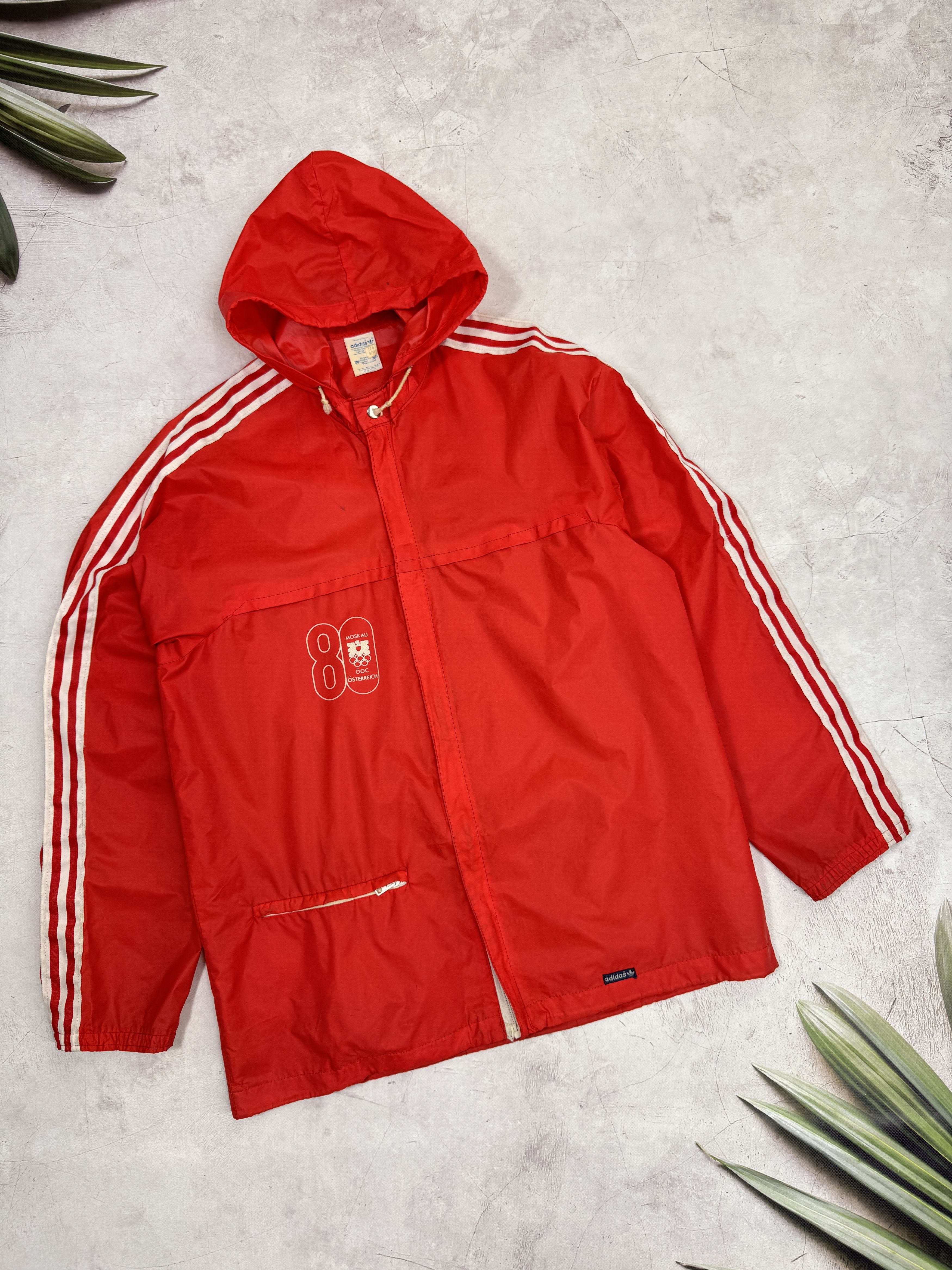 Adidas Adidas Nylon Jacket Austria Team Moscow 1980 Summer Olympics Size US M / EU 48-50 / 2 - 1 Thumbnail