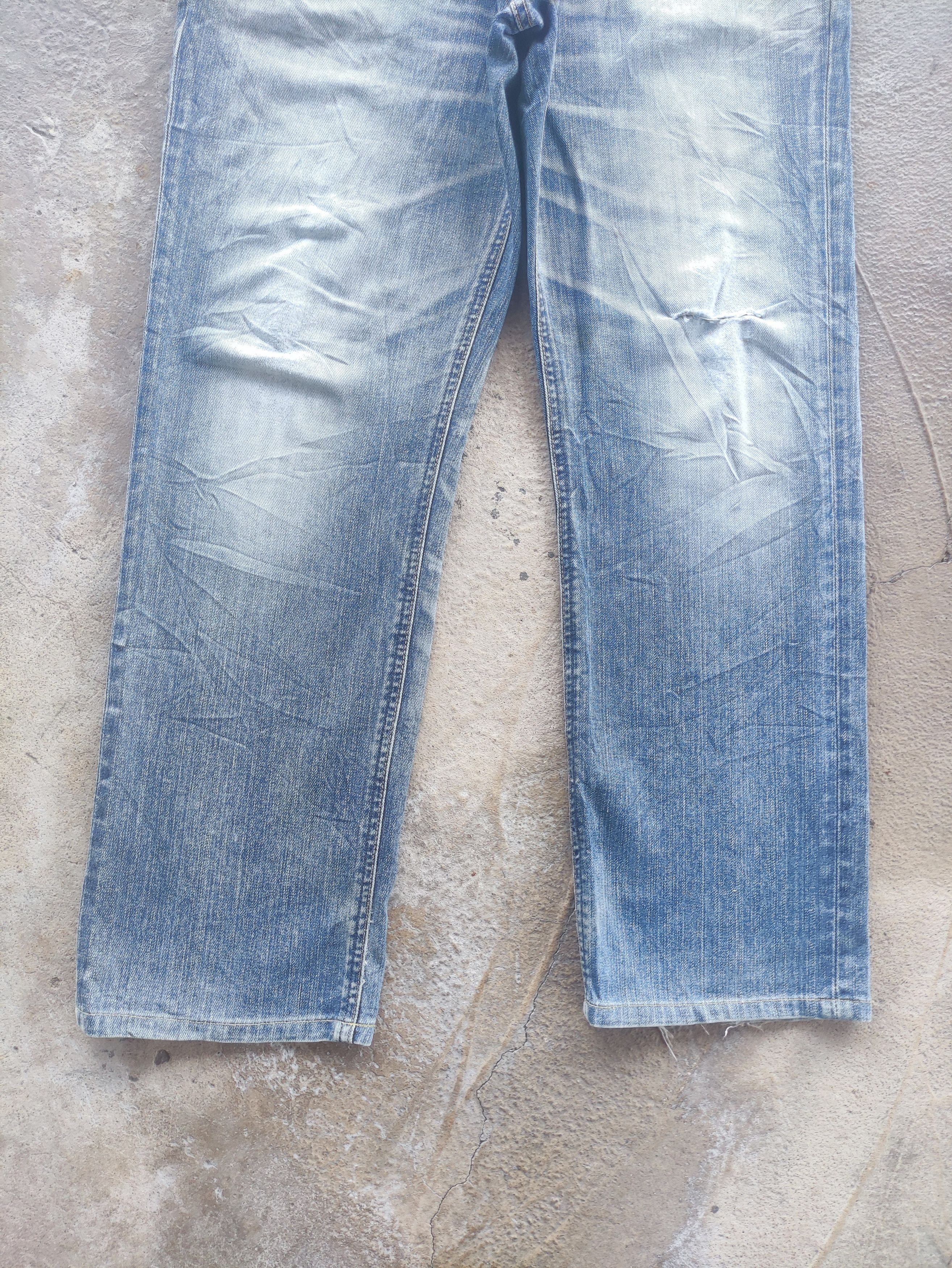 Lee Vintage Lee Baggy Distress Faded Denim Size US 34 / EU 50 - 4 Thumbnail