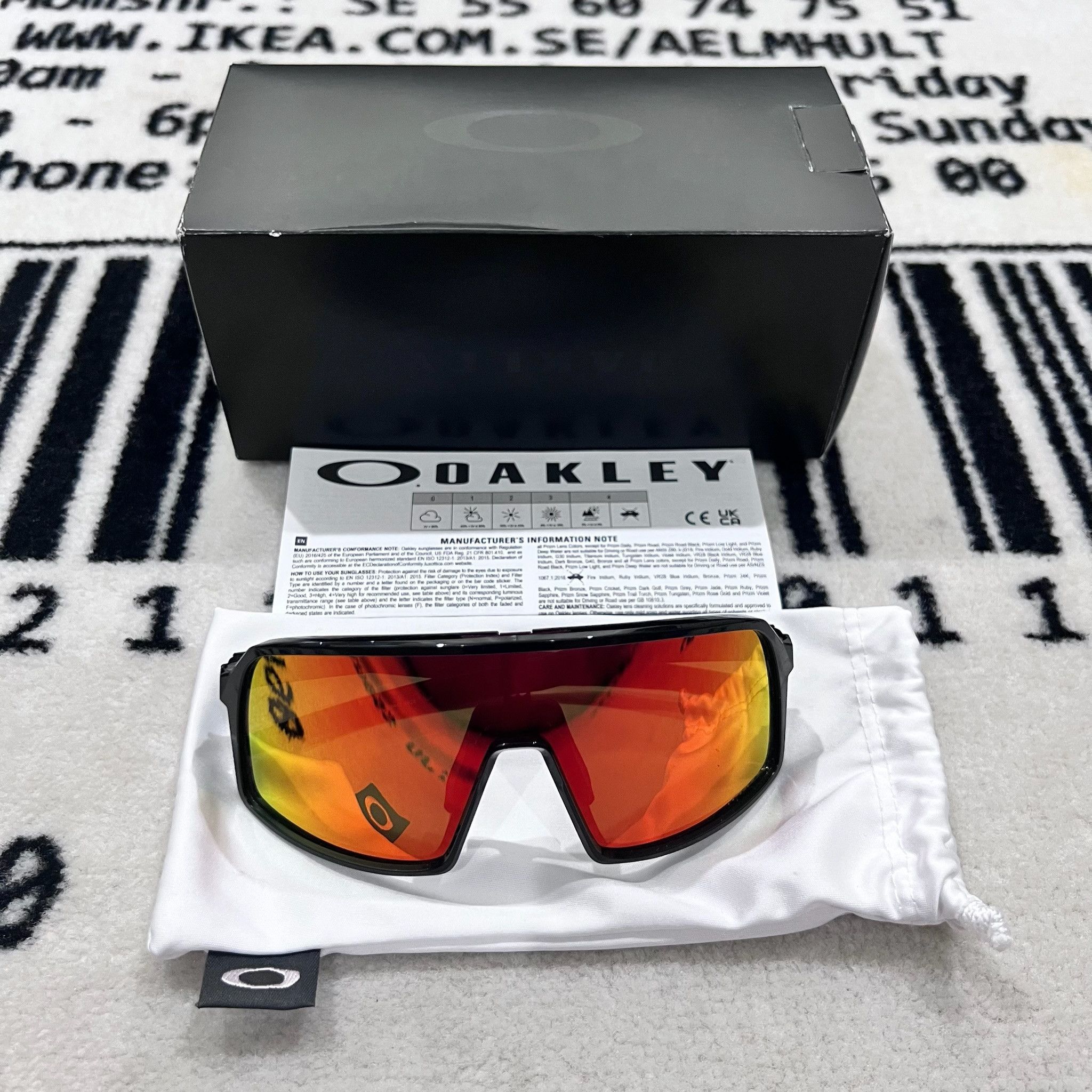 Oakley Oakley Sutro S Prizm Lens Ruby Black Frame Sunglasses Size ONE SIZE - 2 Thumbnail