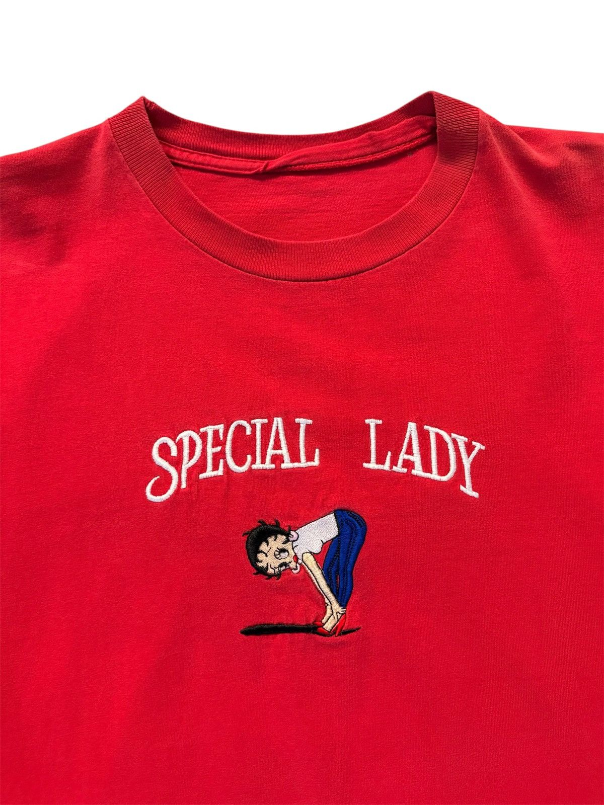 Vintage 90’s Betty Boop Embroidered Vintage Single Stitch Tee Shirt Size US XL / EU 56 / 4 - 1 Thumbnail