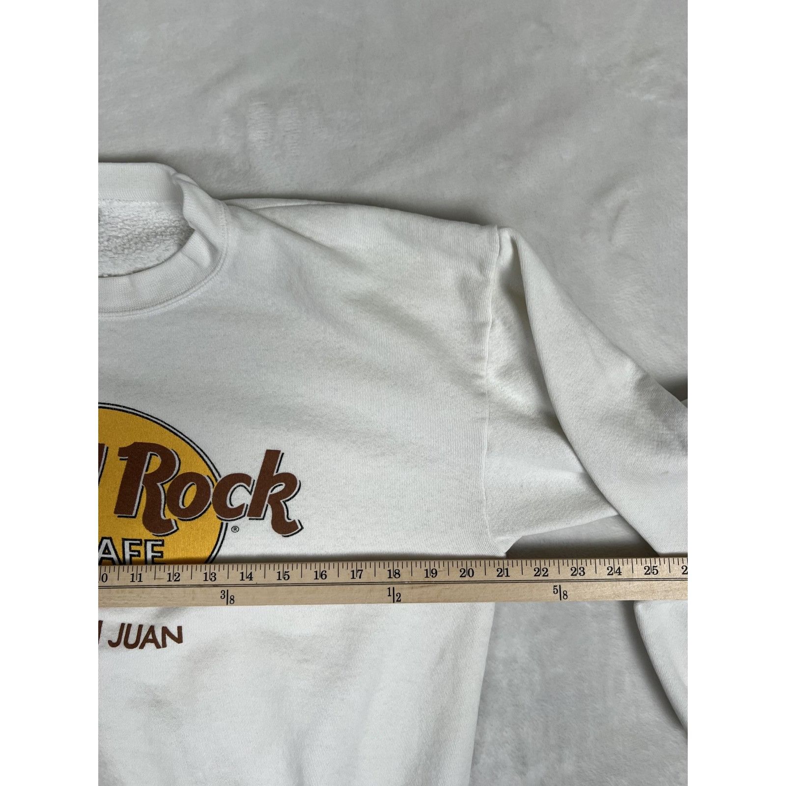 Hard Rock Cafe Vingtage Hard Rock Cafe San Juan Sweatshirt Mens Medium Whit Size US M / EU 48-50 / 2 - 7 Thumbnail