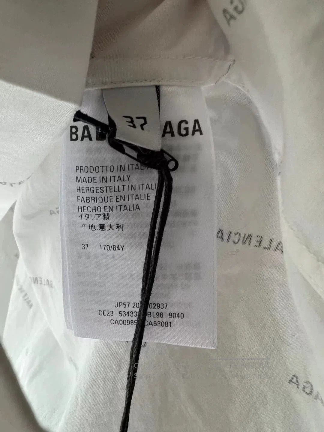 Balenciaga Balenciaga All-over Logo Shirt. Size US S / EU 44-46 / 1 - 4 Thumbnail