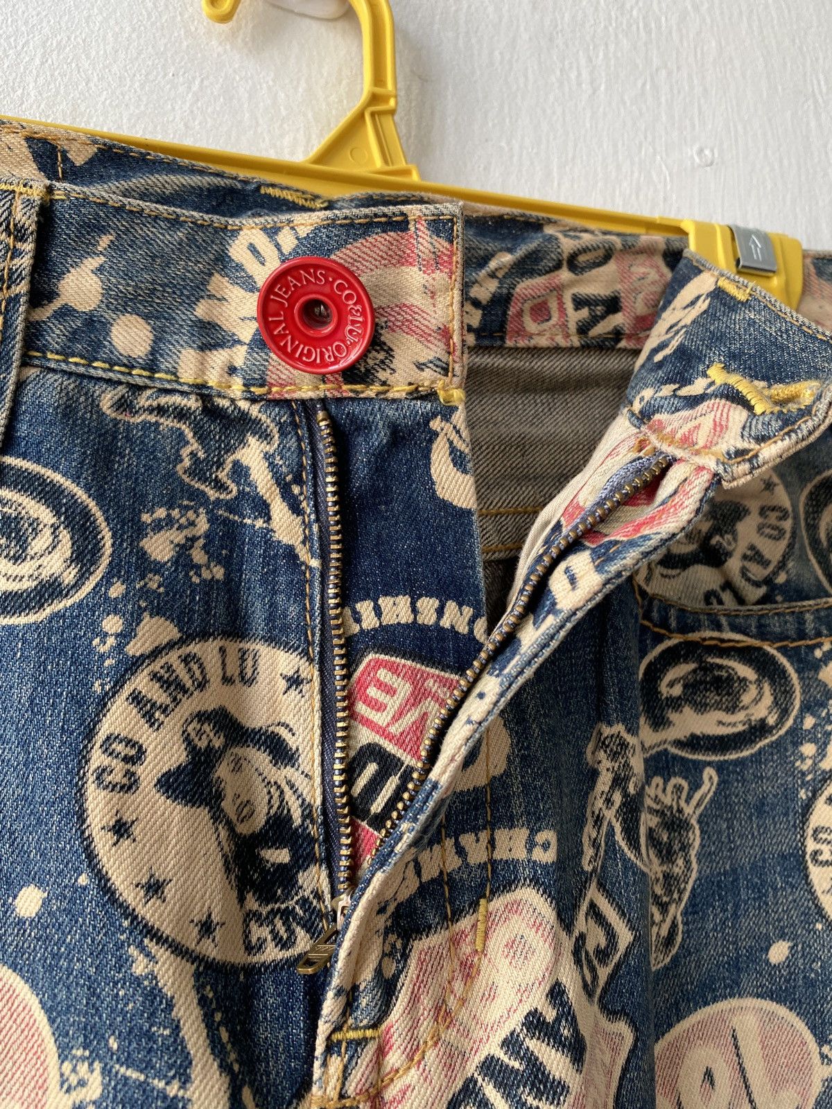 Hysteric Glamour × Japanese Brand Japanese Brand Co & Lu Fullprint Design Denim Size US 29 - 15 Thumbnail