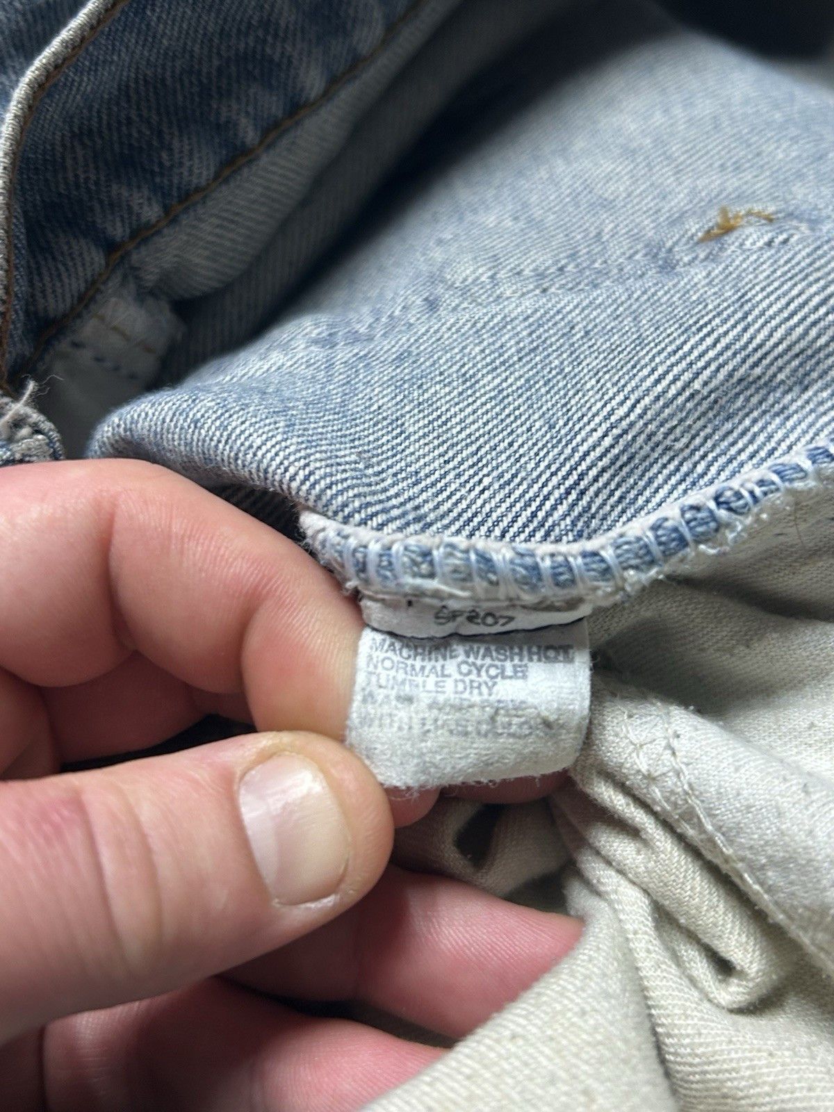Vintage Vtg 80s Levis 519 0217 jeans orange tab faded straight 34x29 Size US 34 / EU 50 - 9 Thumbnail