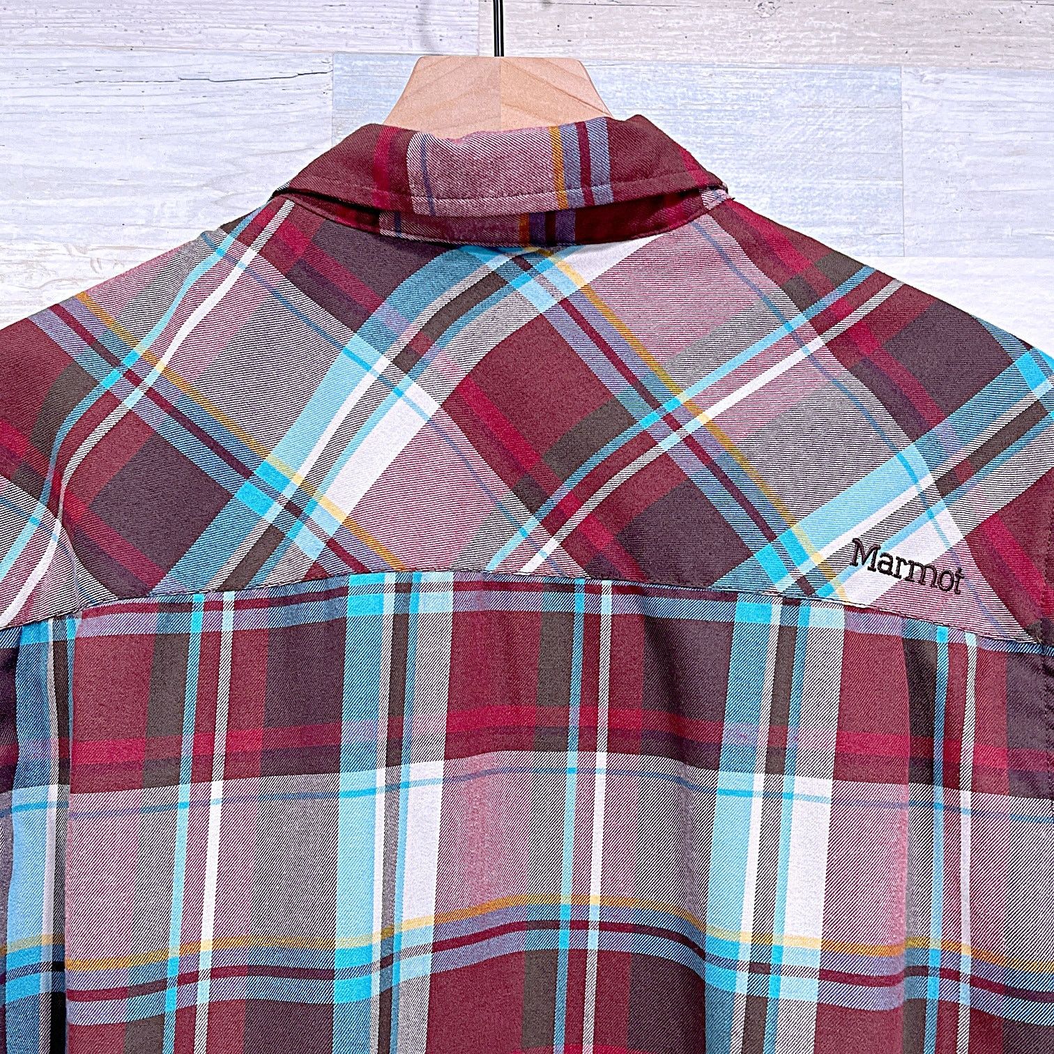 Marmot Marmot Flannel Button Down Shirt Burgundy Plaid Mens Medium Size US M / EU 48-50 / 2 - 4 Thumbnail