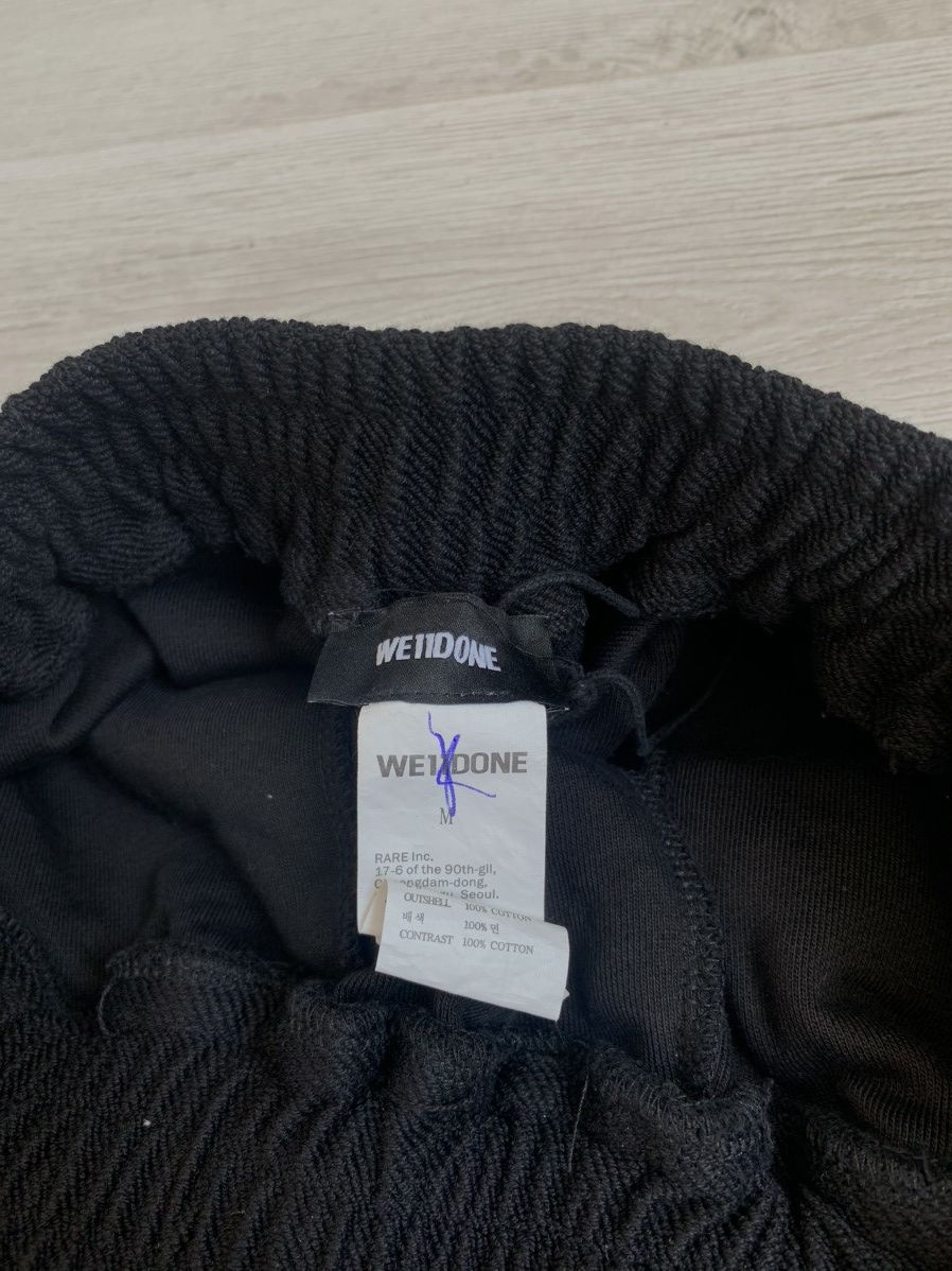 Japanese Brand × WE11DONE We11 Done Black Cotton Logo Shorts M size Size US 32 / EU 48 - 5 Thumbnail