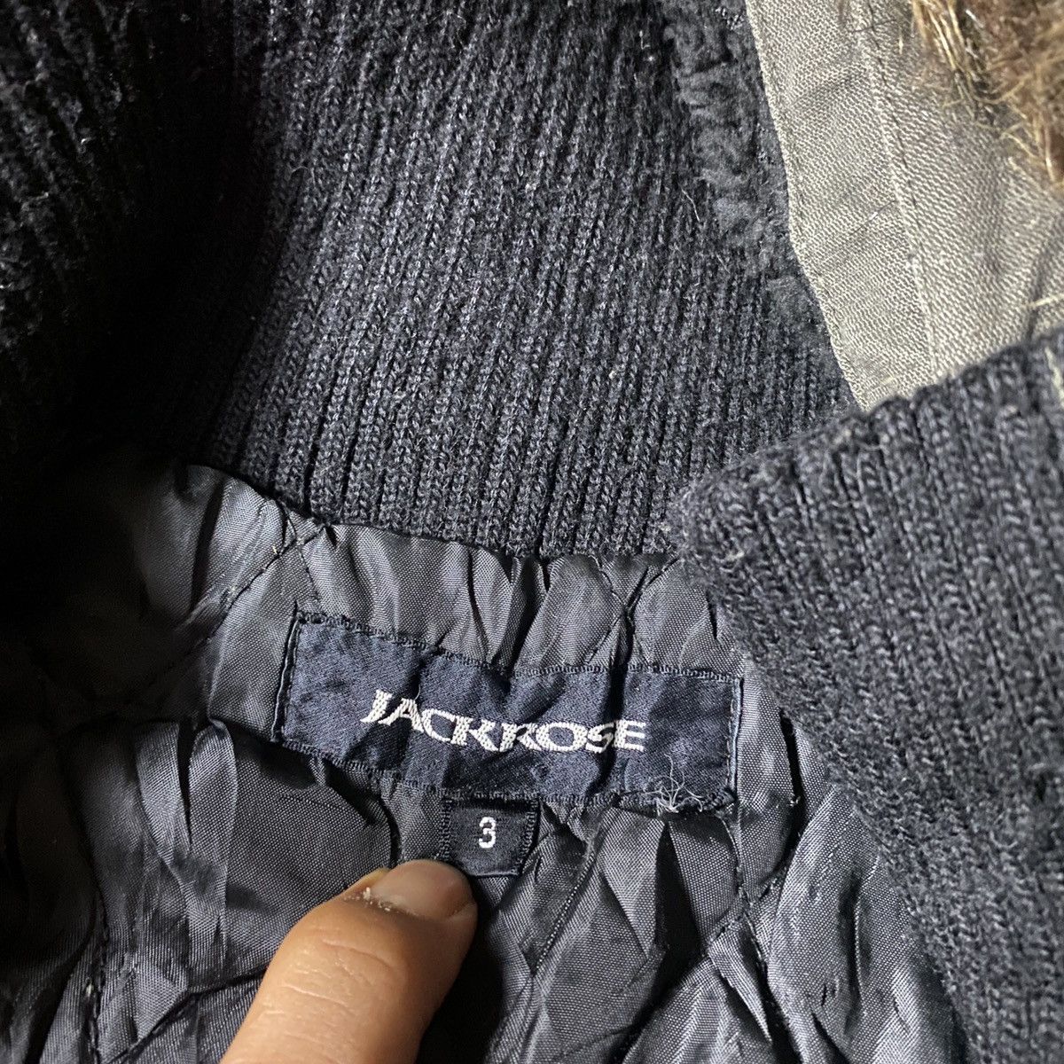 If Six Was Nine 2000's Jackrose Japanese Fur Raccoon Bomber Jacket Size US M / EU 48-50 / 2 - 5 Thumbnail