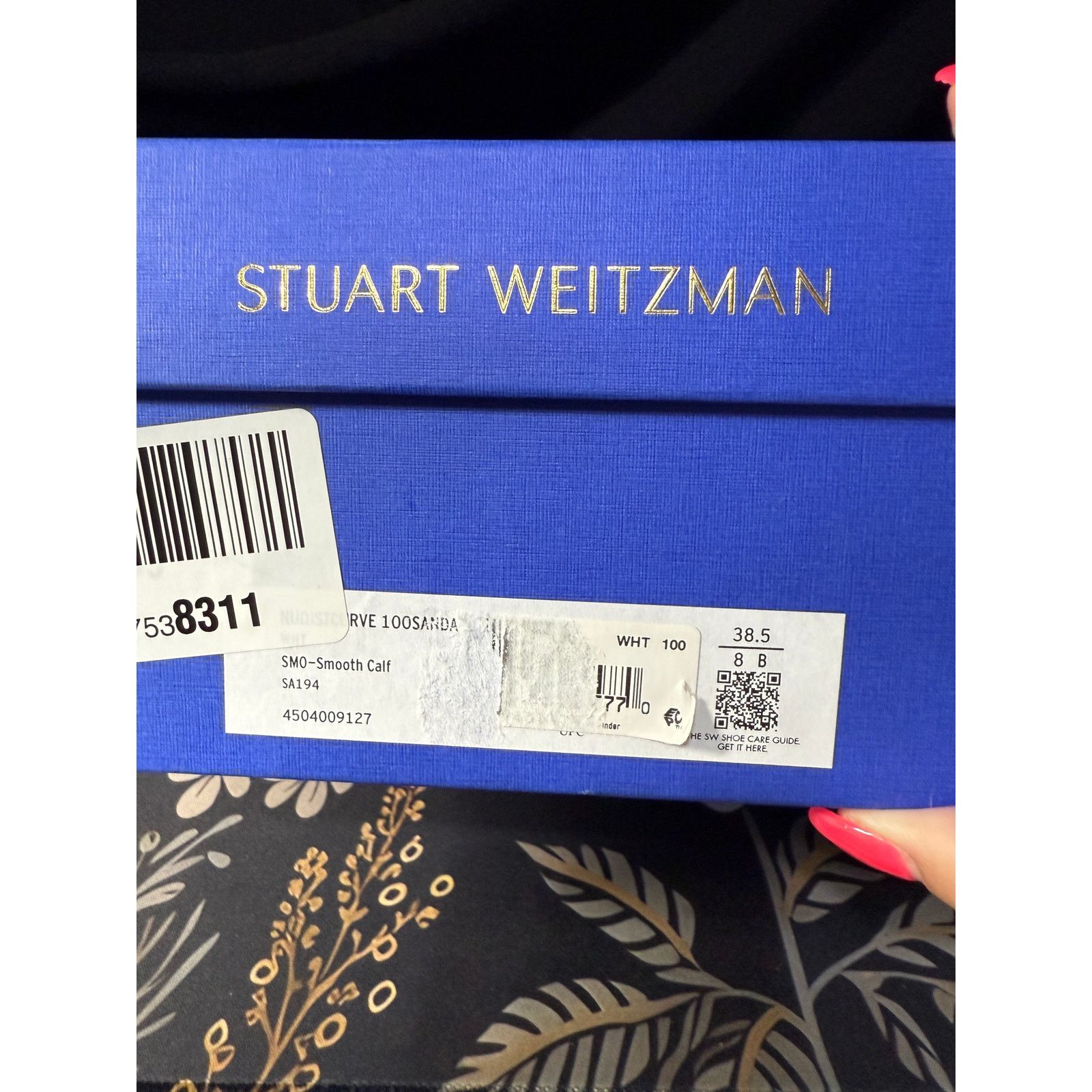Stuart Weitzman $495 MSRP-Stuart Weitzman Antique White Ankle Sandal-Sz 38 Size US 8 / IT 38 - 7 Thumbnail