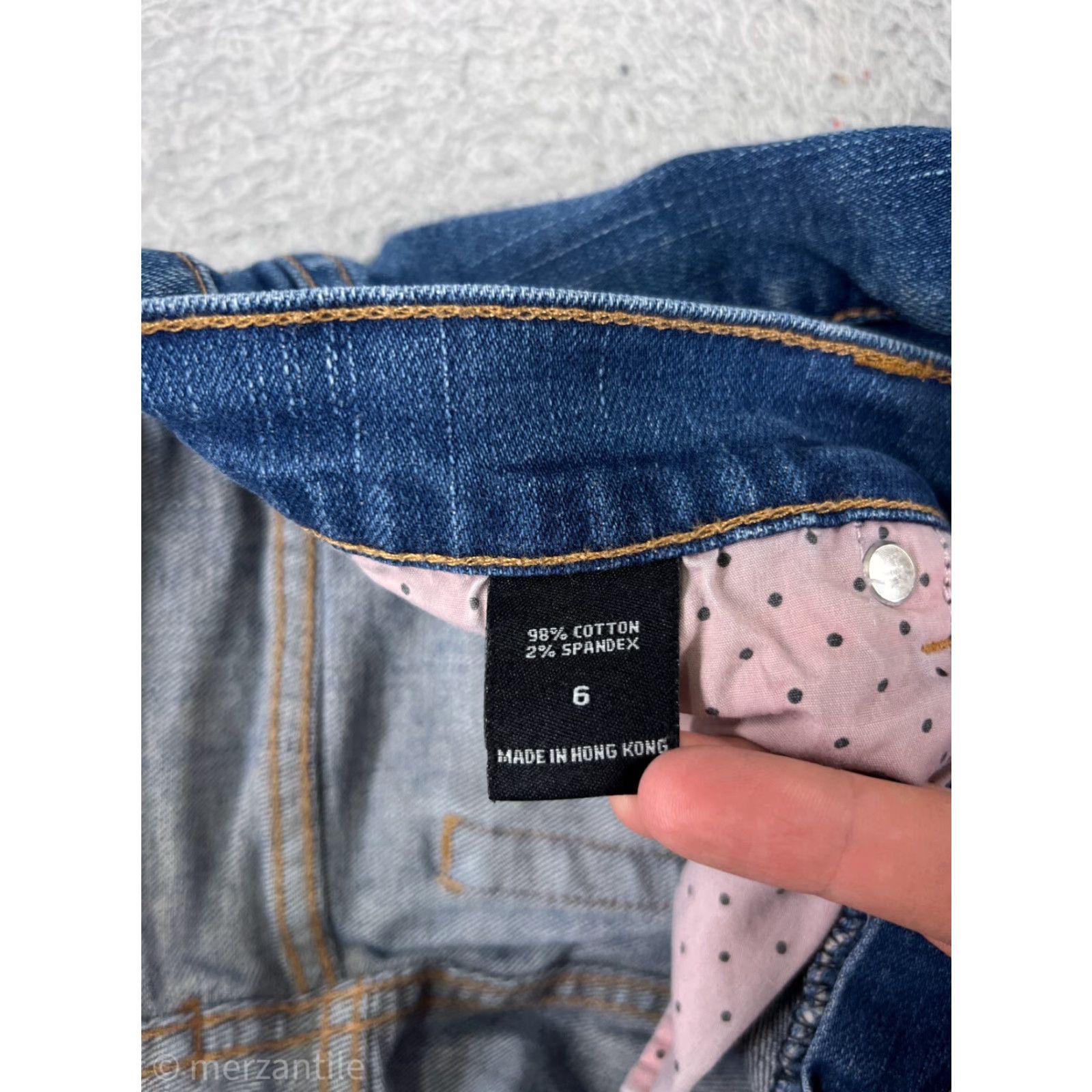 Vintage London Jeans Jeans Blue Denim Flared Button 6 Womens Cotton Blend Stretch Regular 28 Inseam 30 Inseam 5-Pocket Design Size 28" / US 6 / IT 42 - 5 Thumbnail