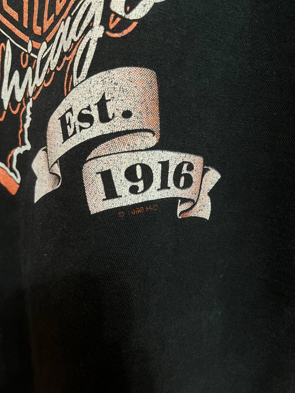 Harley Davidson Vintage harley davidson t shirt 1998 illinois Size US XL / EU 56 / 4 - 4 Thumbnail