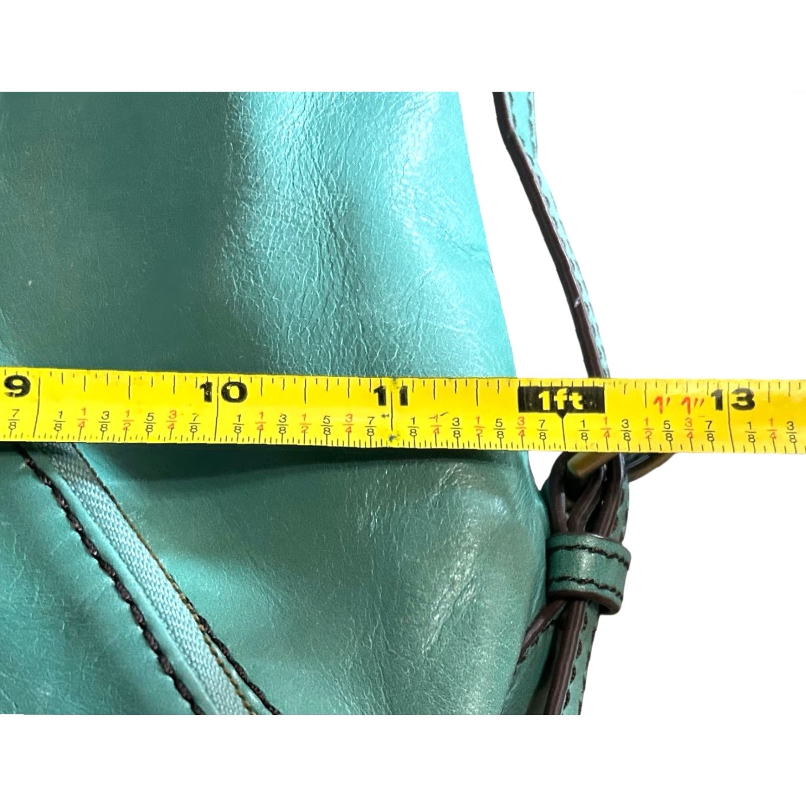 Vintage VINTAGE Hobo Merrin Handbag Sea Foam Green Women's Purse Shoulder Hand Bag W/ Dust Bag Size ONE SIZE - 7 Thumbnail