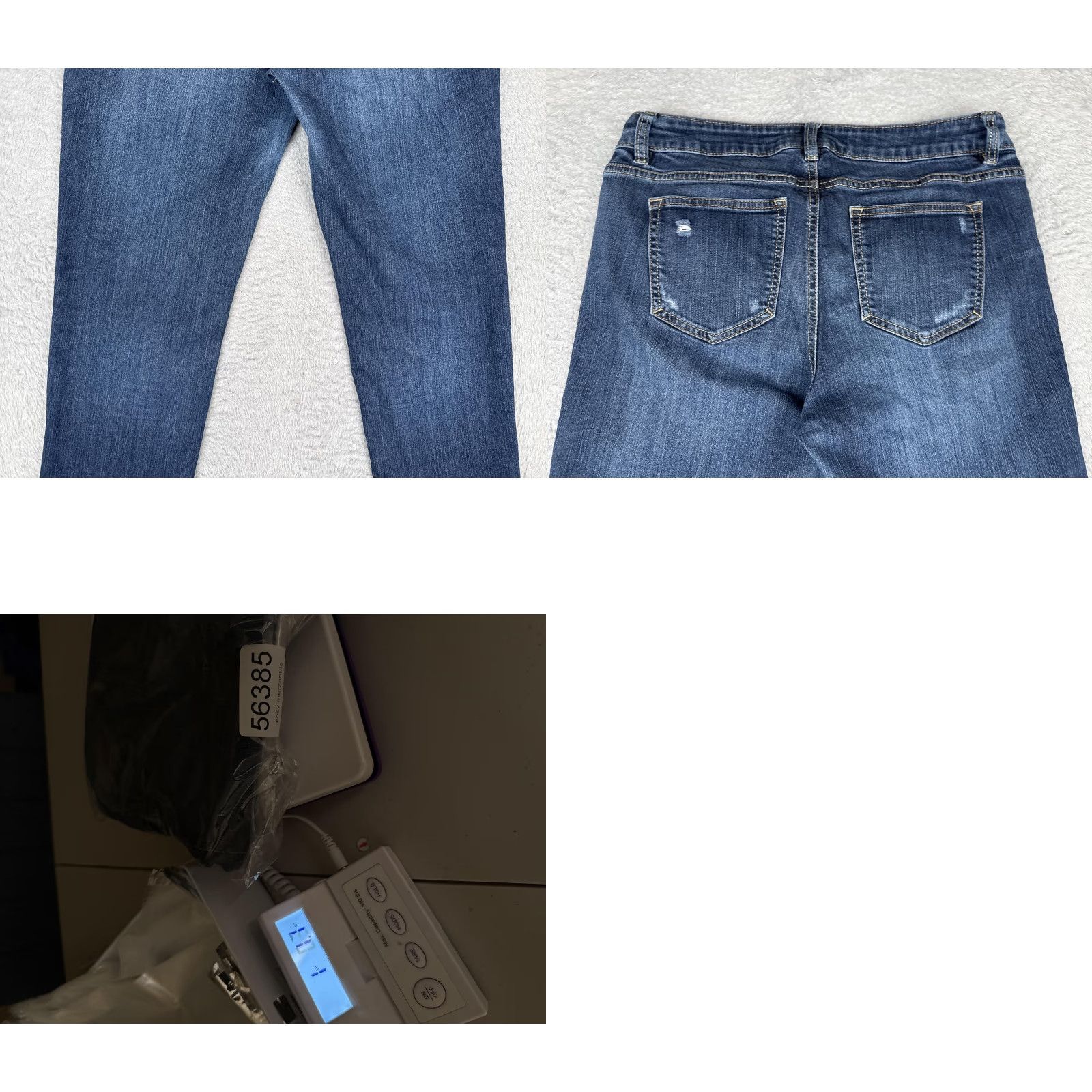 Apt. 9 Apt. 9 Crop Jeans Womens 10 Blue Medium Wash Mid Rise Stretch Distressed 31x26 Size 32" / US 10 / IT 46 - 10 Thumbnail