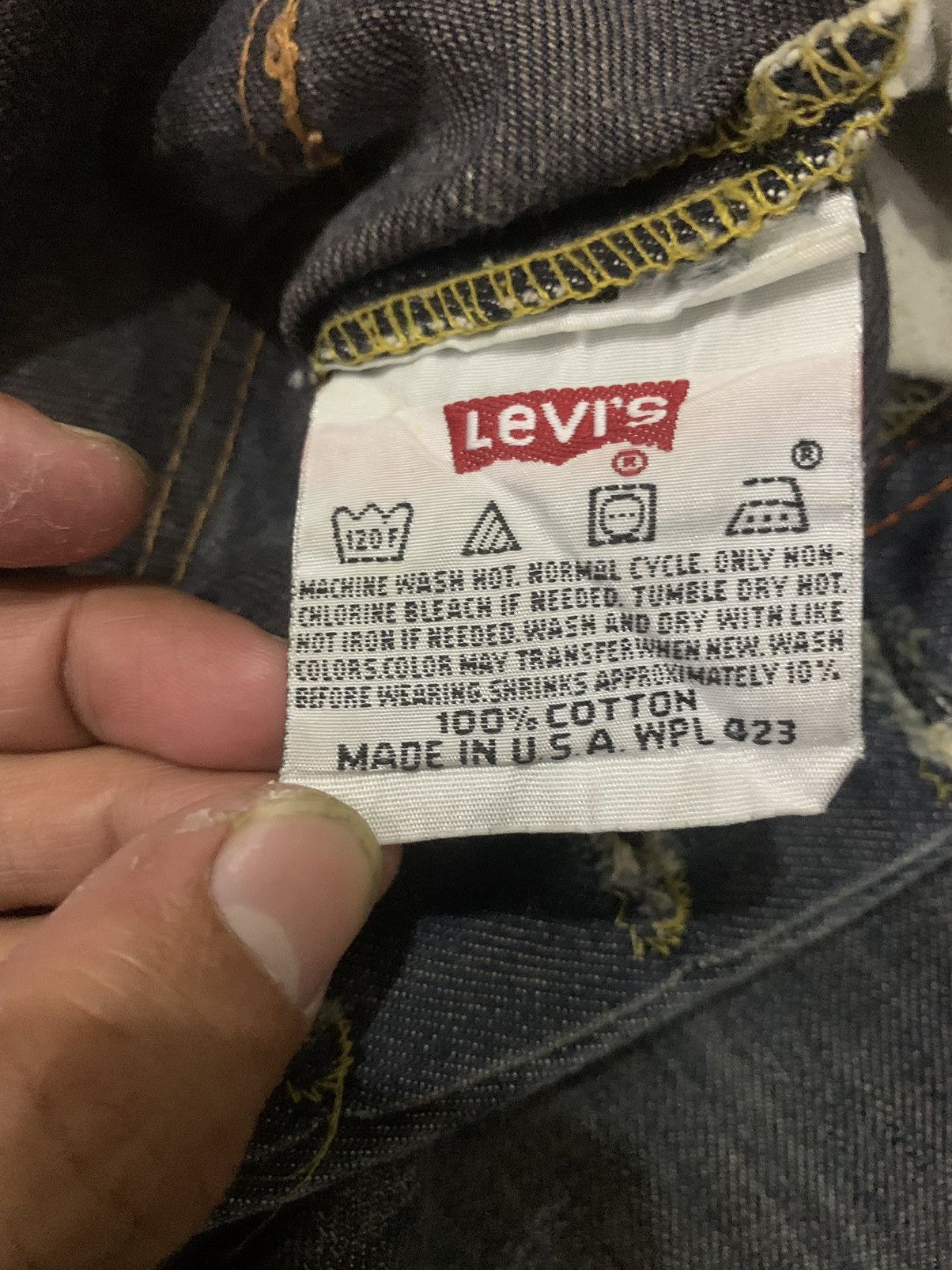 Levi's × Levi's Vintage Clothing Vintage 80s Levis 501 ButtonFly Dark Wash Jeans Size US 31 - 14 Thumbnail