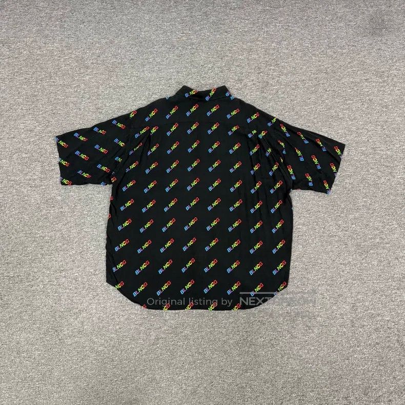 Balenciaga Balenciaga size 37 Colorful Bullet Logo Short Sleeve Shirt Size US S / EU 44-46 / 1 - 4 Thumbnail