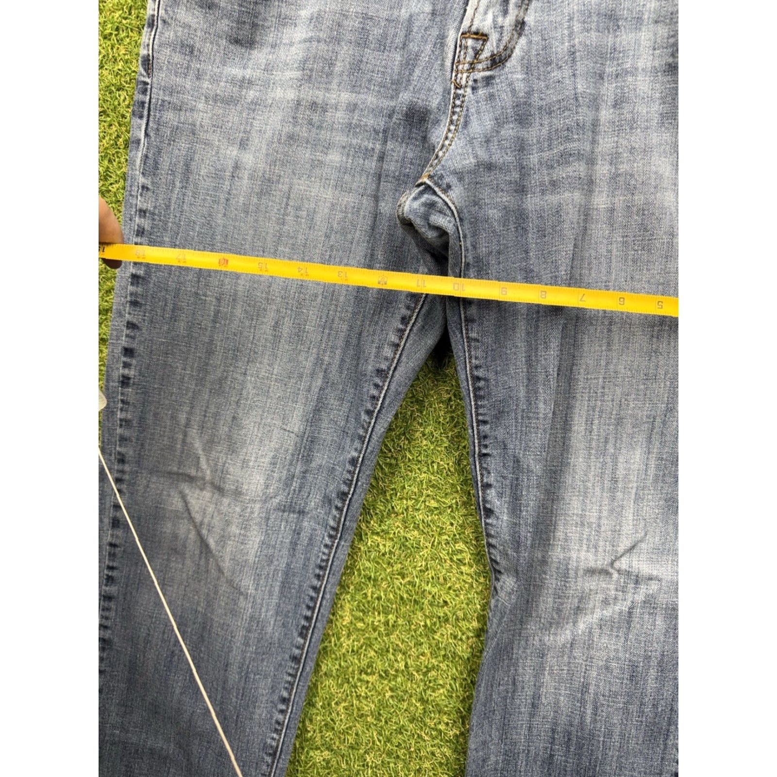 Lucky Brand Lucky Brand Jeans Mens 34x32 Blue 221 Original Straight Mid Rise Denim Stretch Pockets Regular 221 Original Straight Mens Jeans Blue 90s? Size US 34 / EU 50 - 7 Thumbnail