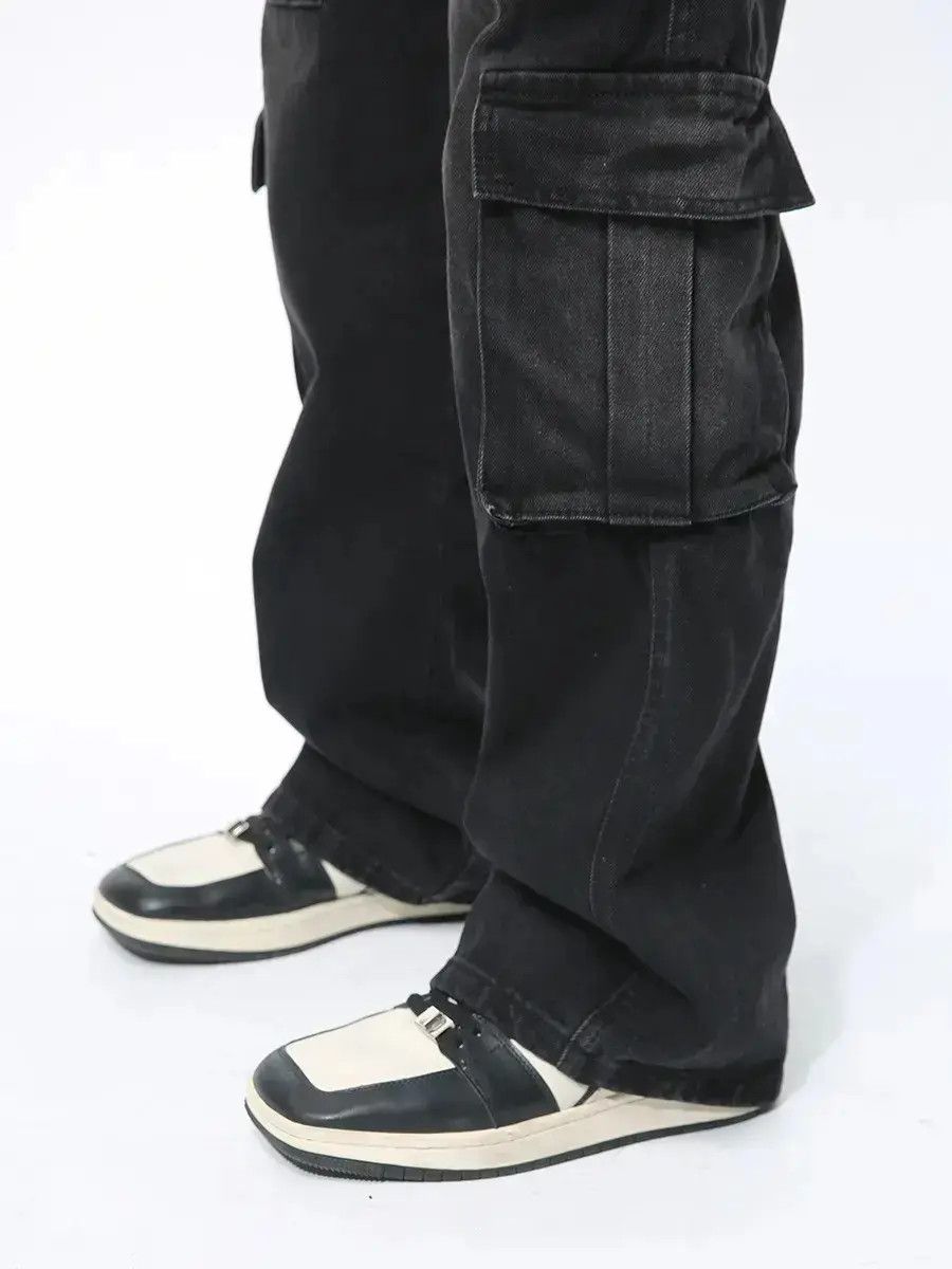 Japanese Brand Retro loose zipper pocket jeans Size US 32 / EU 48 - 4 Thumbnail