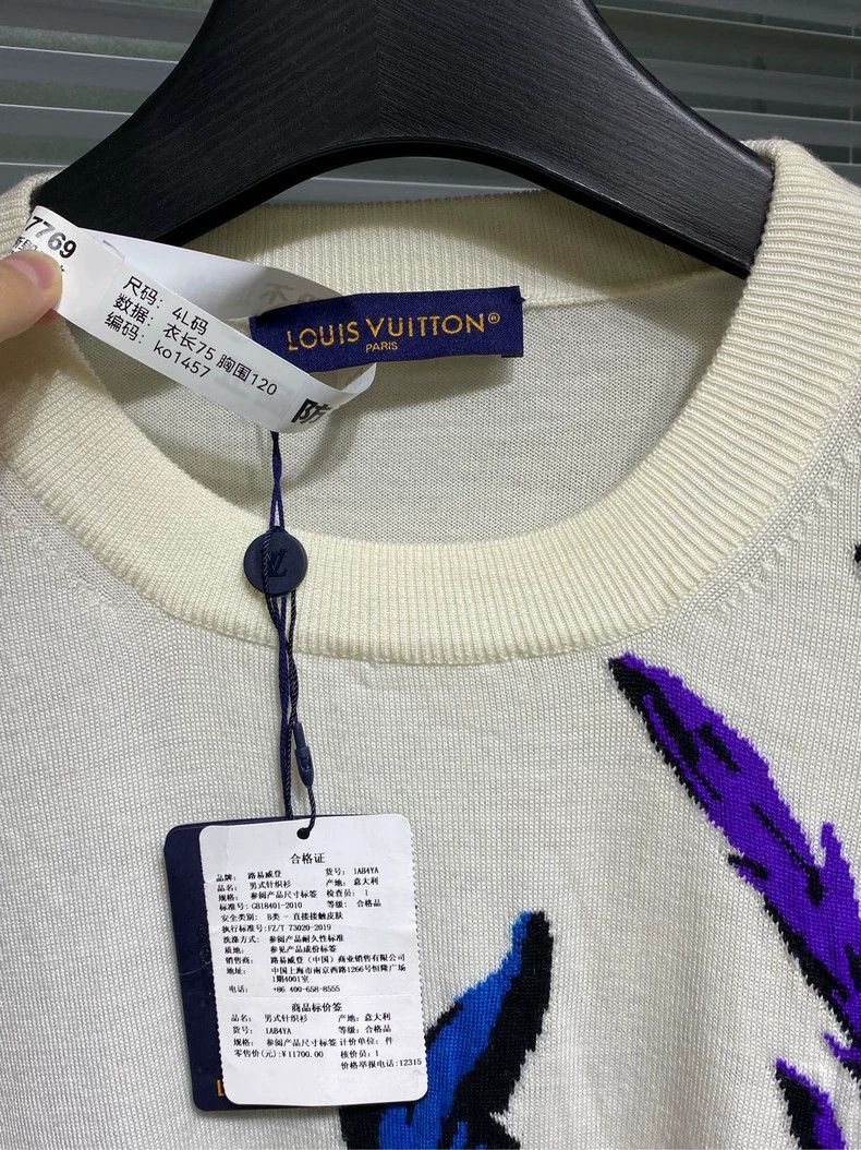 Louis Vuitton LOUIS VUITTON size 4l Floral embroidery sweater 2504-Nexta Size US M / EU 48-50 / 2 - 4 Thumbnail