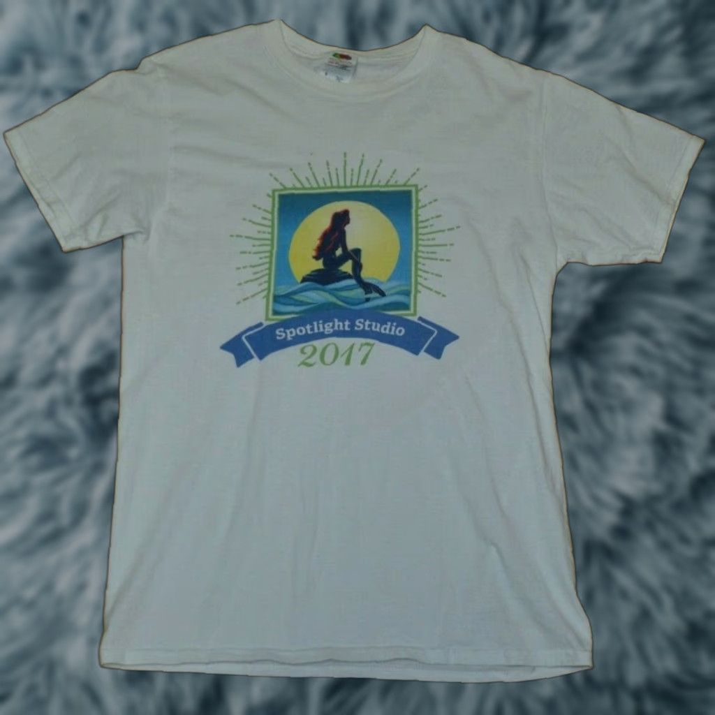 Fruit Of The Loom VINTAGE Disney Spotlight Studio 2017 The Little Mermaid T Shirt Small Nice Movie Musical Size US S / EU 44-46 / 1 - 1 Thumbnail