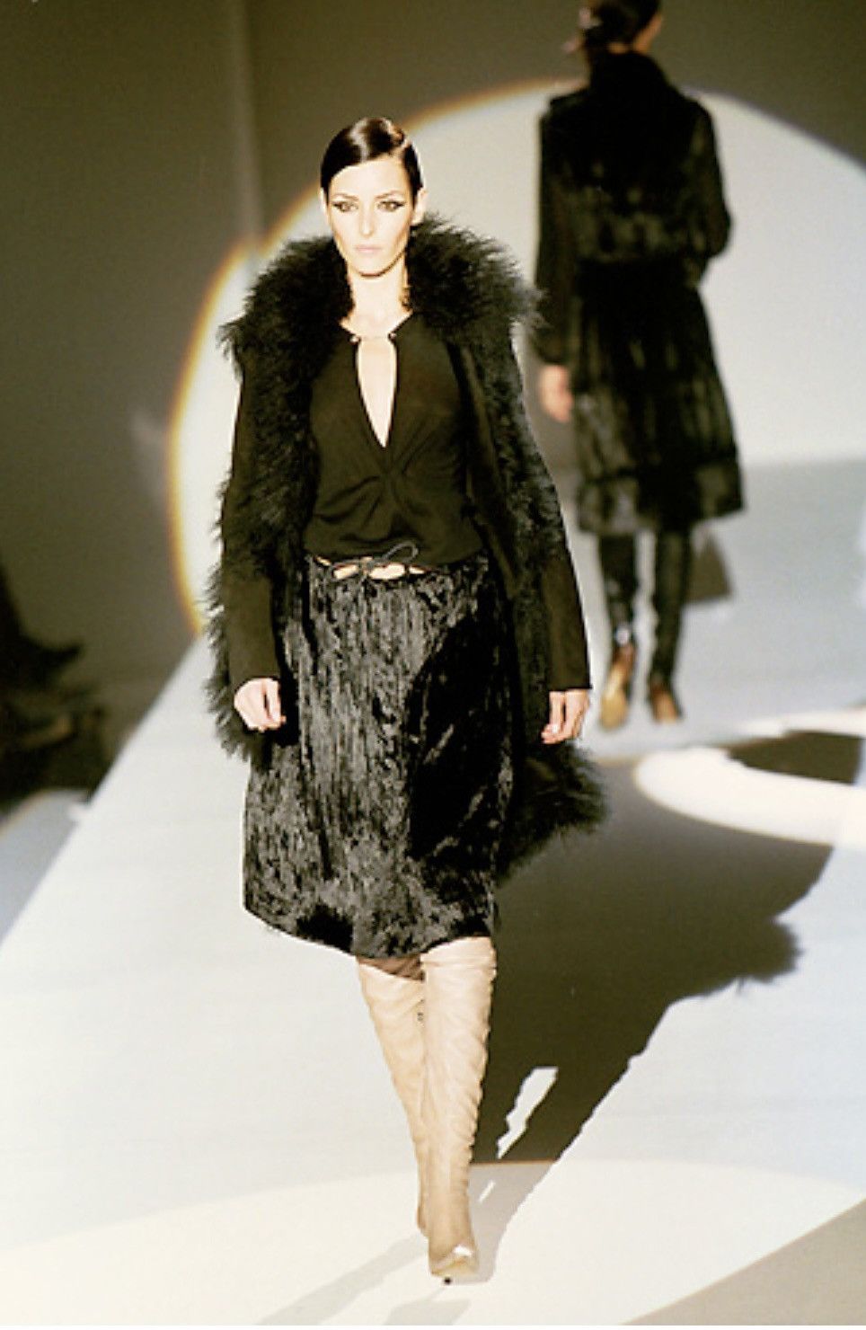 Gucci Gucci F/W 99 by Tom Ford Mongolian lamb leather fur coat Size L / US 10 / IT 46 - 2 Thumbnail