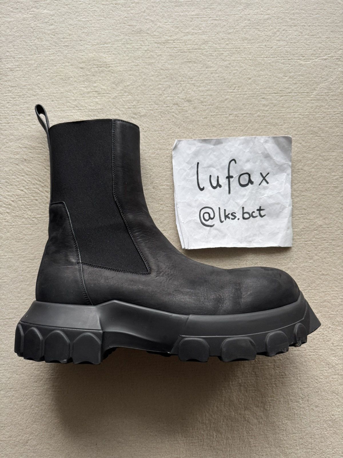 Rick Owens FW24 POTERVILLE BEATLE BOZO TRACTOR BOOTS SIZE 44 Size US 11 / EU 44 - 6 Thumbnail