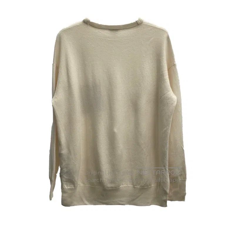 Loewe Loewe Beige pocket logo round-neck wool sweater Size S / US 4 / IT 40 - 2 Thumbnail