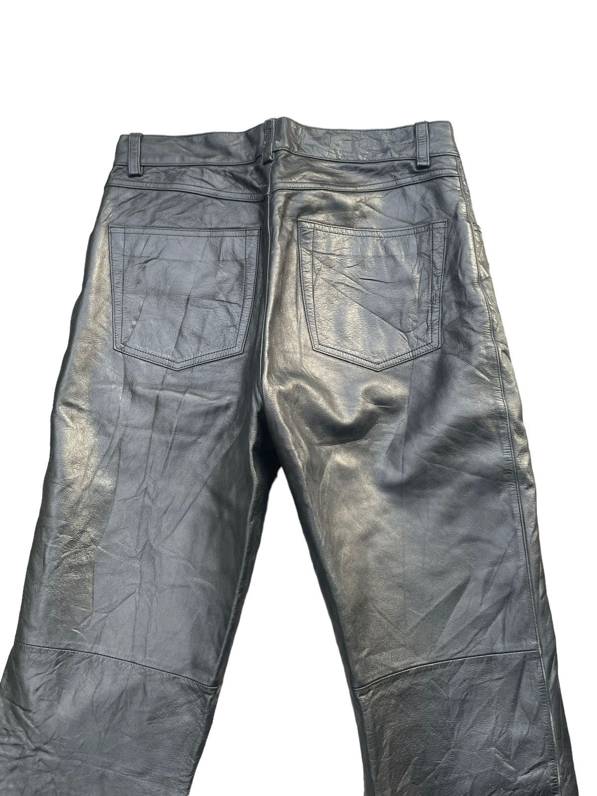 If Six Was Nine Vintage Strawberry Leaves Leather Pant Size US 31 - 7 Thumbnail