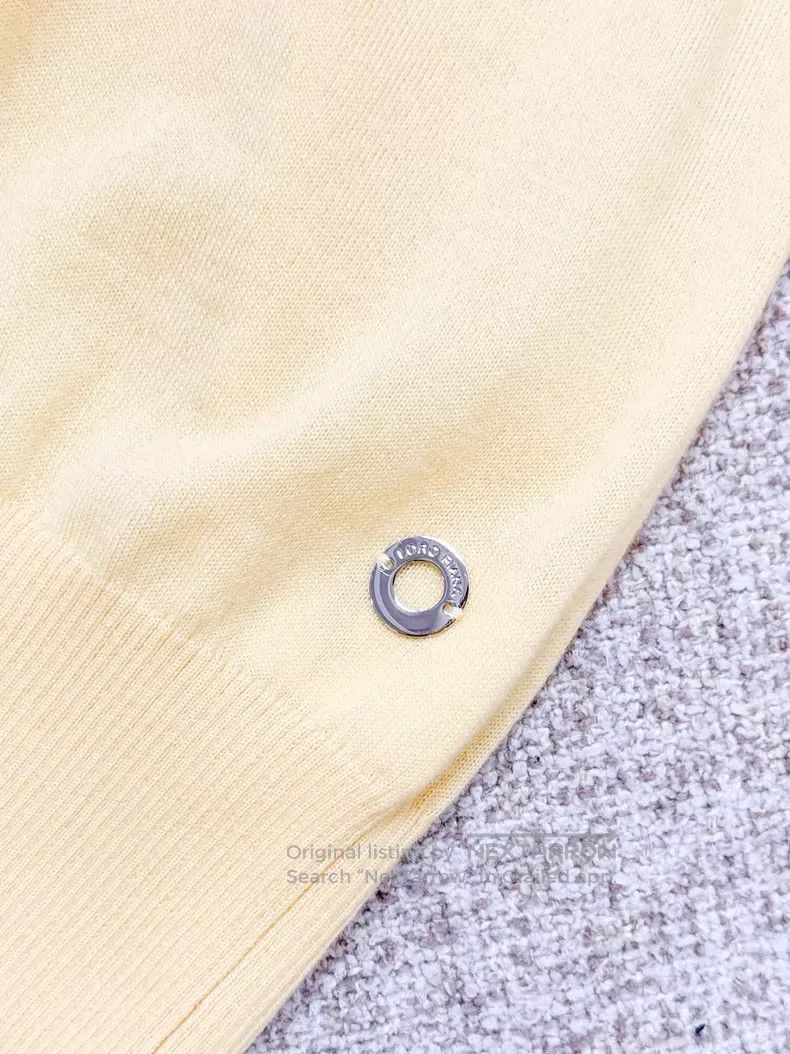 Loro Piana Loro Piana Cashmere Sleeveless Knit Top Yellow Size M / US 6-8 / IT 42-44 - 4 Thumbnail