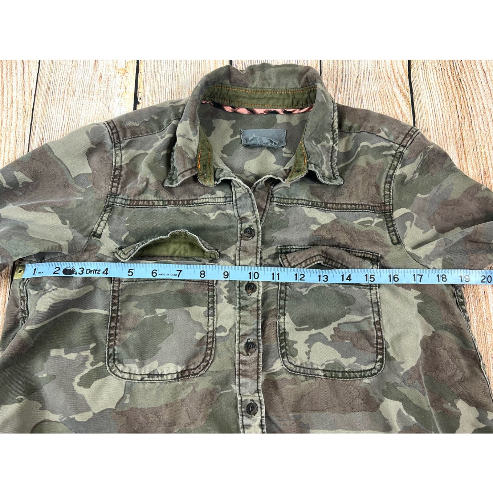 Anthropologie Anthropologie Womens Top Montana Camouflage Button-Down Blouse Size 2 Shirt Size XS / US 0-2 / IT 36-38 - 3 Thumbnail