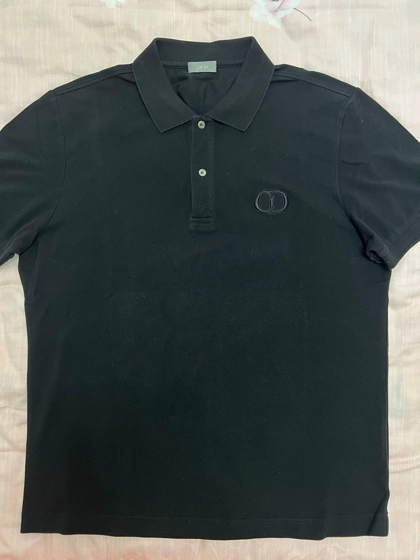 Dior Dior Black Polo Shirt XXL 100% Cotton Regular Fit Size US XXL / EU 58 / 5 - 1 Thumbnail