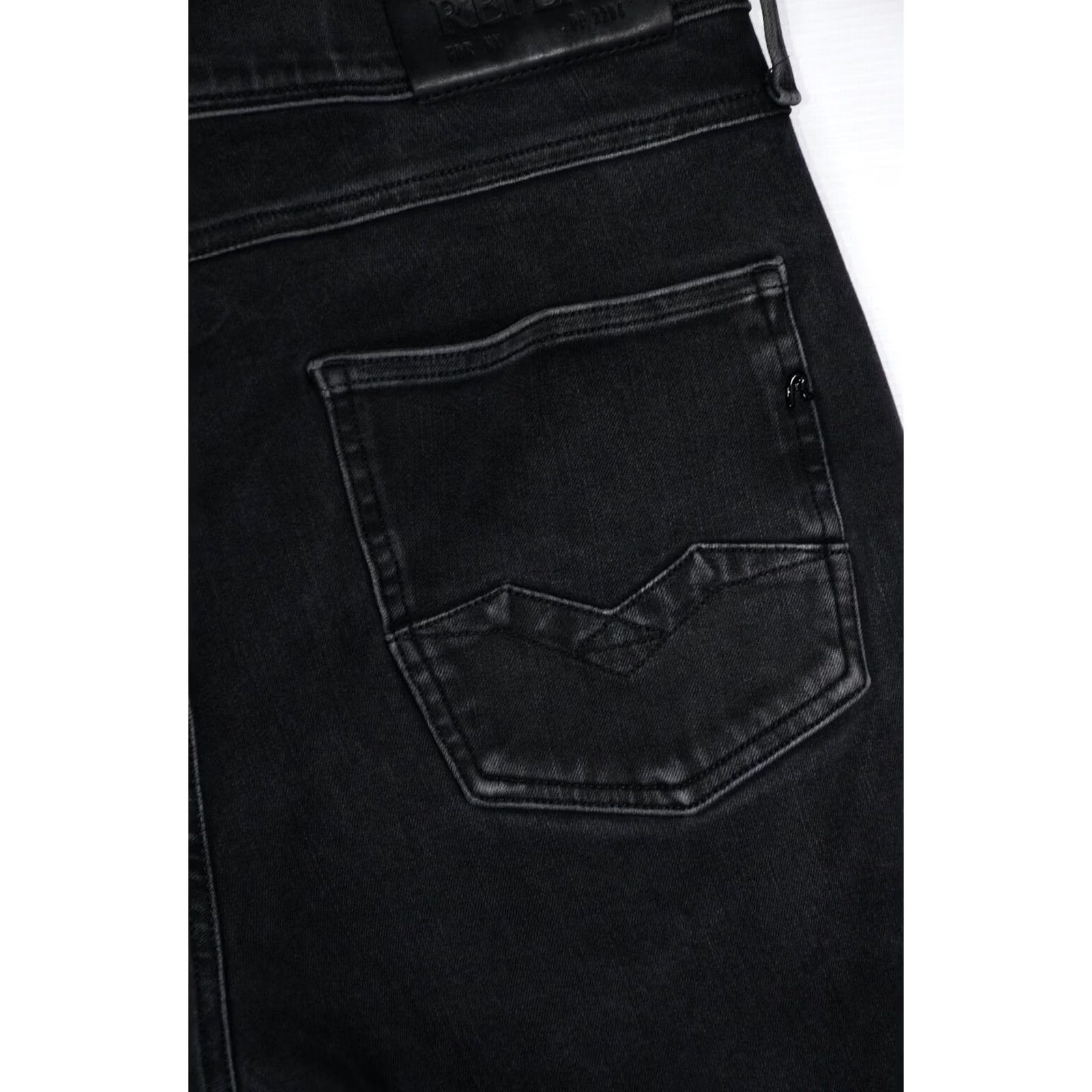 Replay REPLAY HYPERFLEX RHUSH Jeans Slim Men W32 L32 Black Skinny 32in Inseam 80% Cotton 13% Polyester 7% Elastane Slim Fit Tailored Vintage N/A Size US 32 / EU 48 - 5 Thumbnail