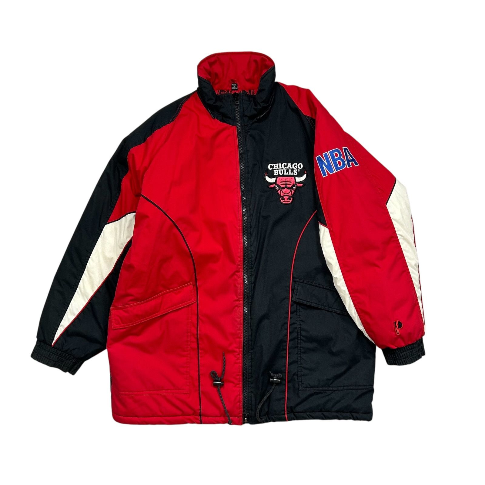 NBA VTG 90s NBA CHICAGO BULLS PRO PLAYER PUFFER JACKET COAT Size US L / EU 52-54 / 3 - 2 Thumbnail
