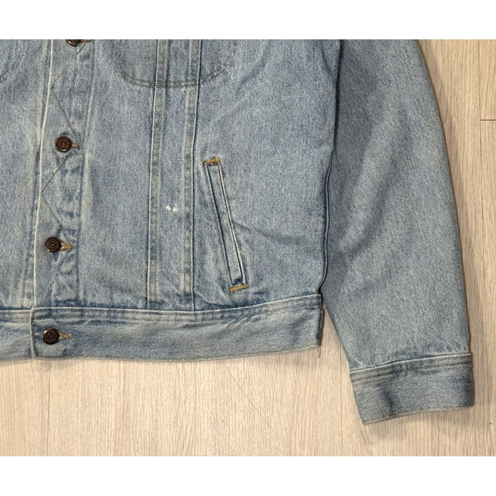 Lee VINTAGE Lee Riders Boston Chicken Denim Jacket XL Market Fast Food 80s Mens Blue Size US XL / EU 56 / 4 - 7 Thumbnail