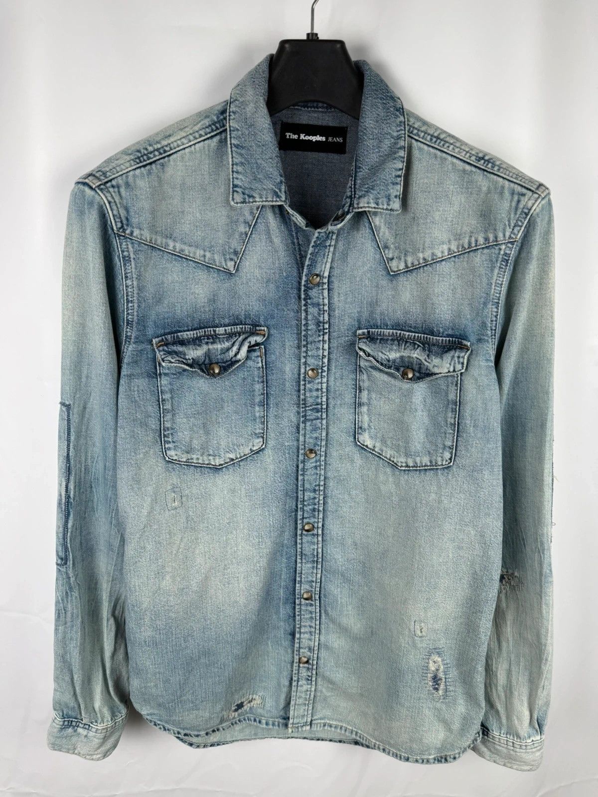 The Kooples The Kooples Jeans Shirt Distressed Men size S Size US S / EU 44-46 / 1 - 1 Thumbnail